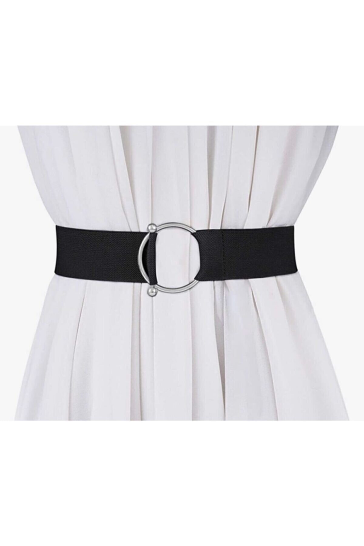 BE CHİC Siyah Lastik Kemer