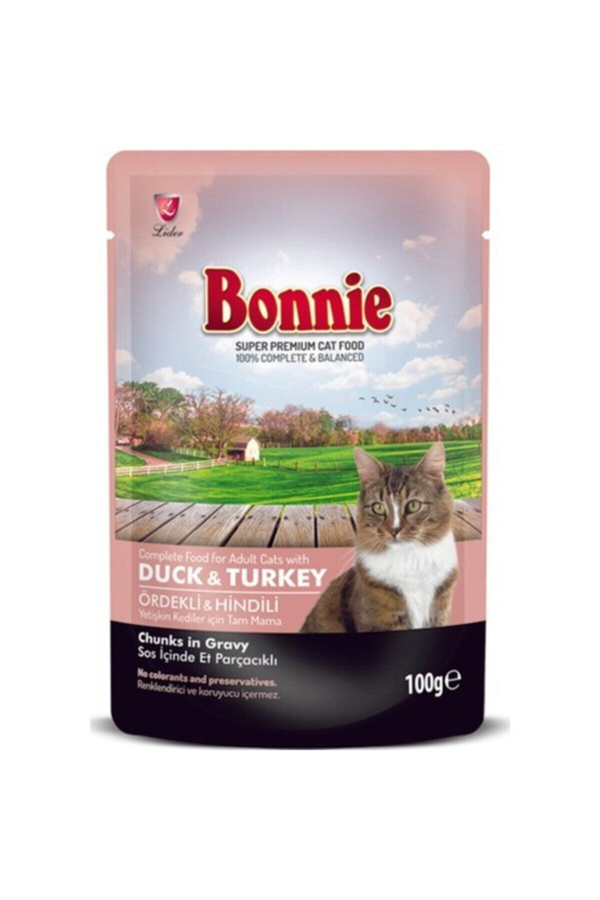 Bonnie Jöle Ördekli Hindili Kedi Maması 20 Adet