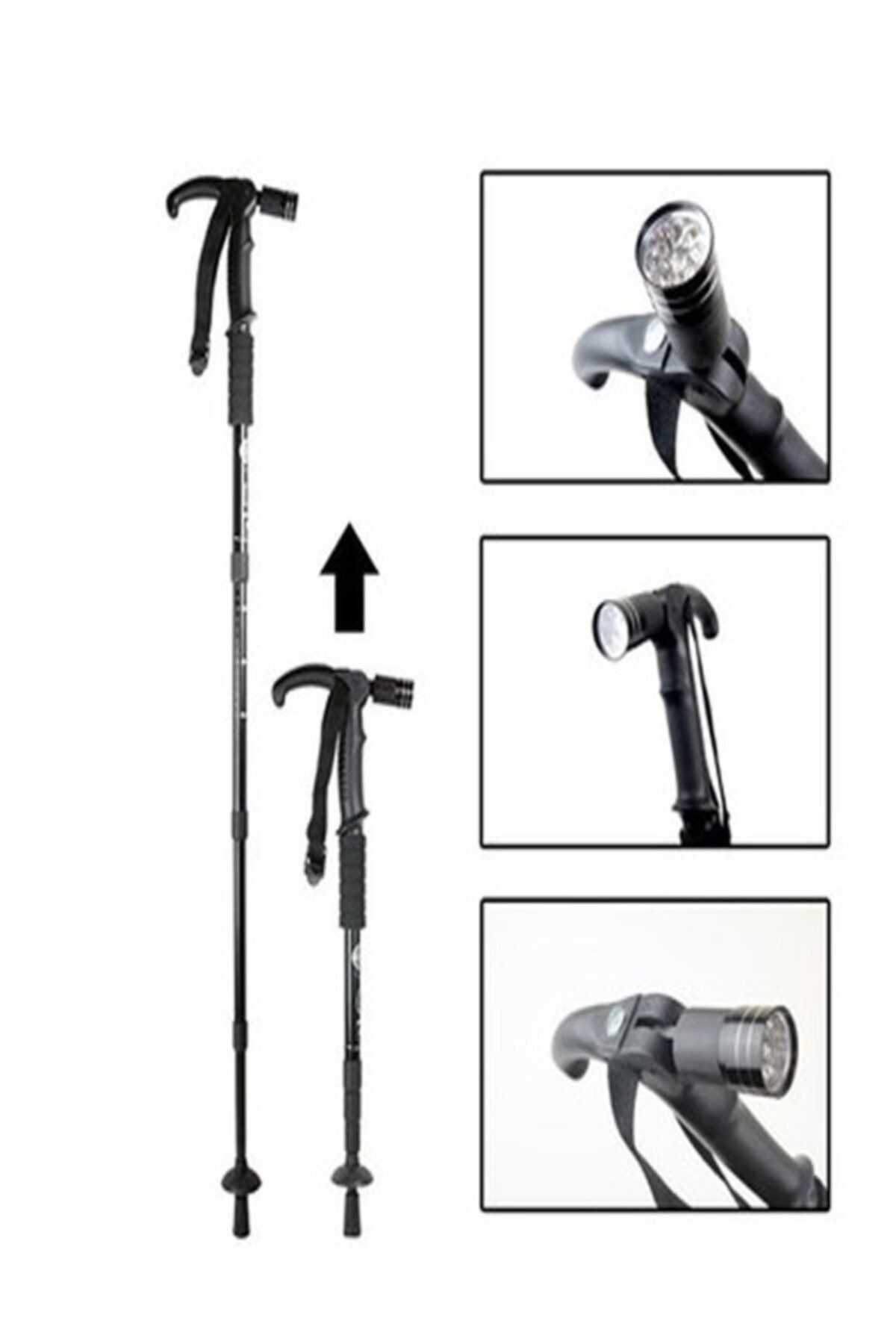 Emelidesign Boya Göre Ayarlı Işıklı Yürüyüş Bastonu Wt-002