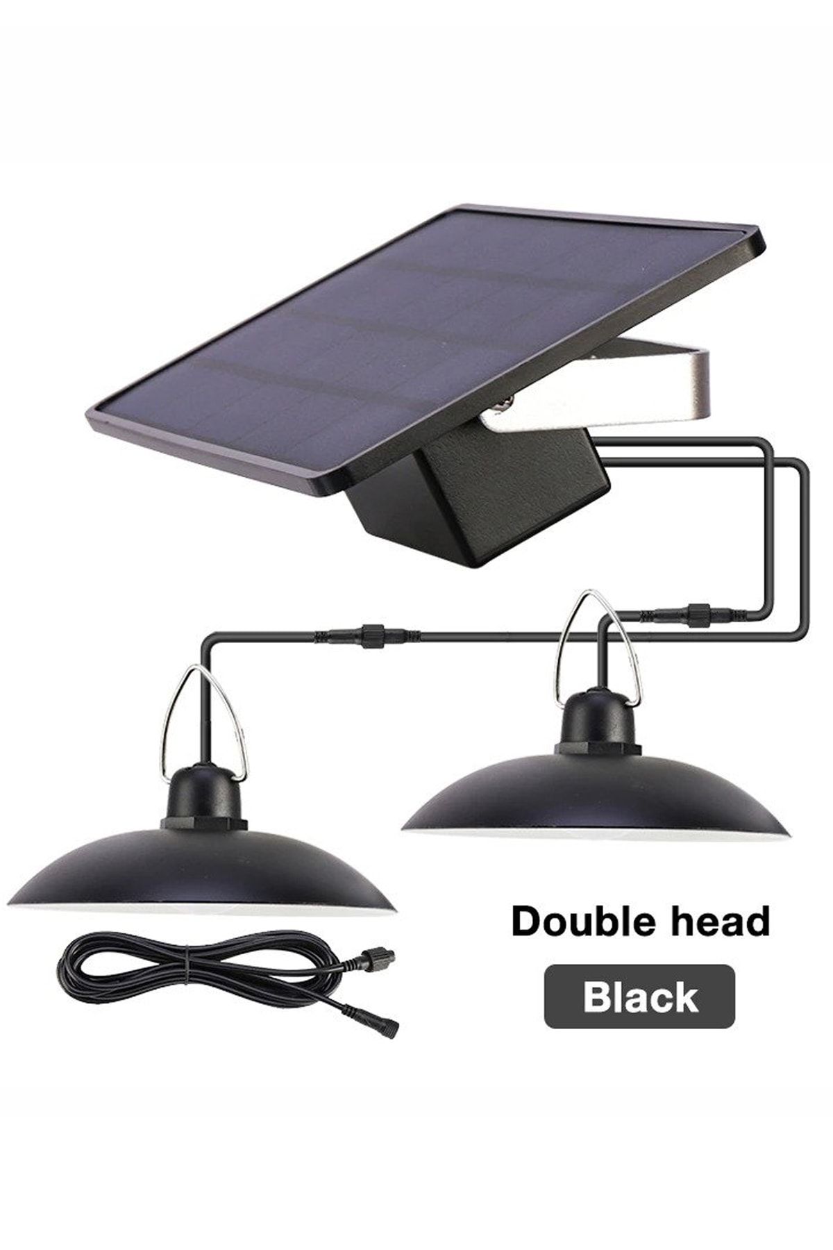 Black Gold Led Güneş Enerjili 2 Li Sarkıt Işık Dış Mekan Iç Mekan Su Geçirmez Güneş Enerjisi Lambası