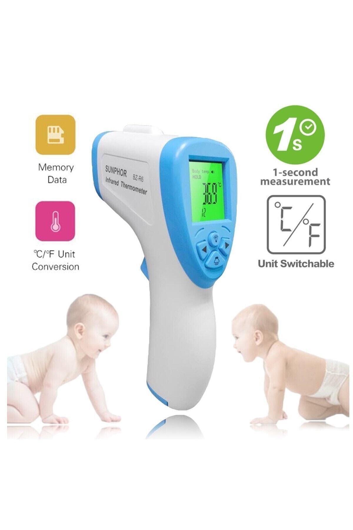 SUNPHOR Bz-r6 Ateş Ölçer Temassız Dijital Termometre Sertifikalı Ateş Ölçer