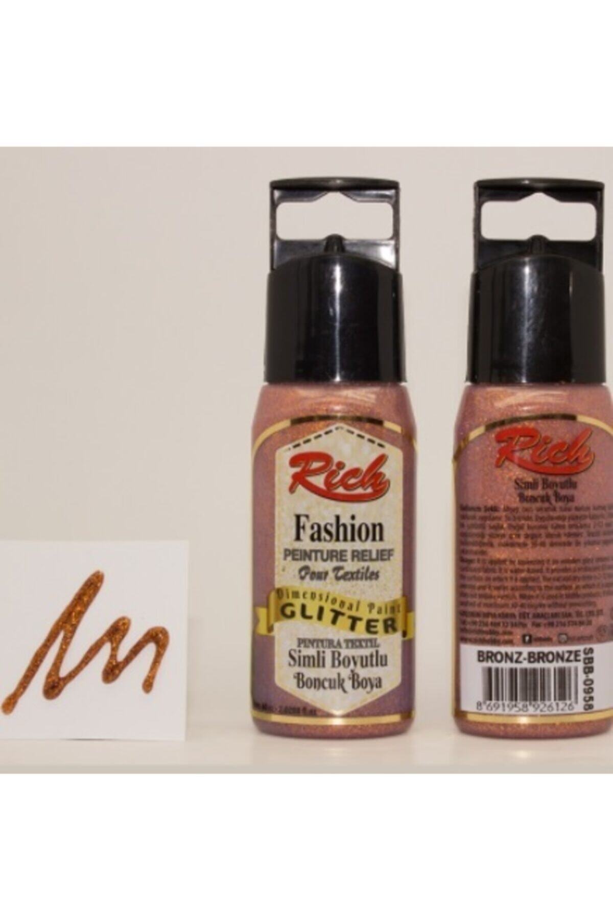 Rich Boyutlu Boncuk Boya 958 Simli Bronz 60 Cc