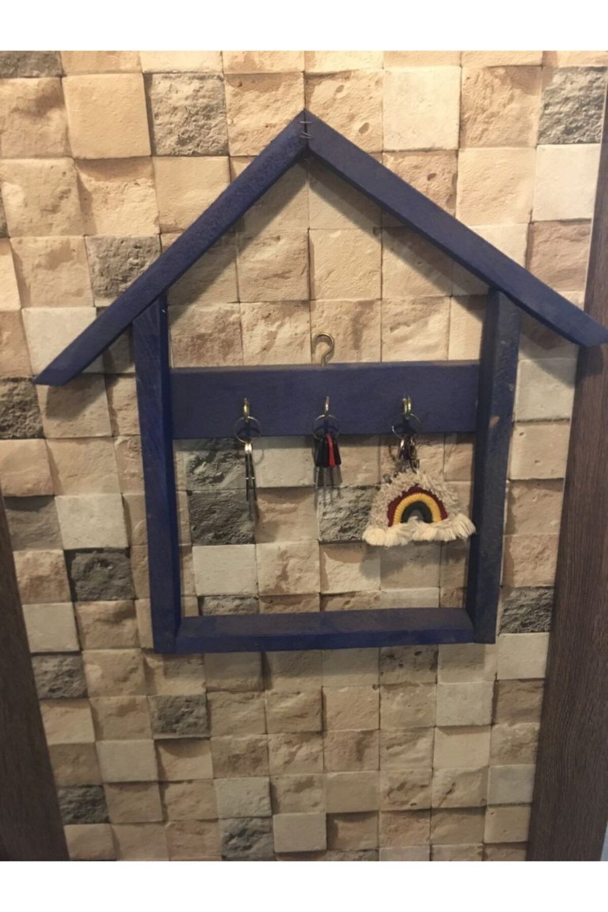 Ion Ahşap Dekoratif Duvar Anahtarlık 35x50 Cm