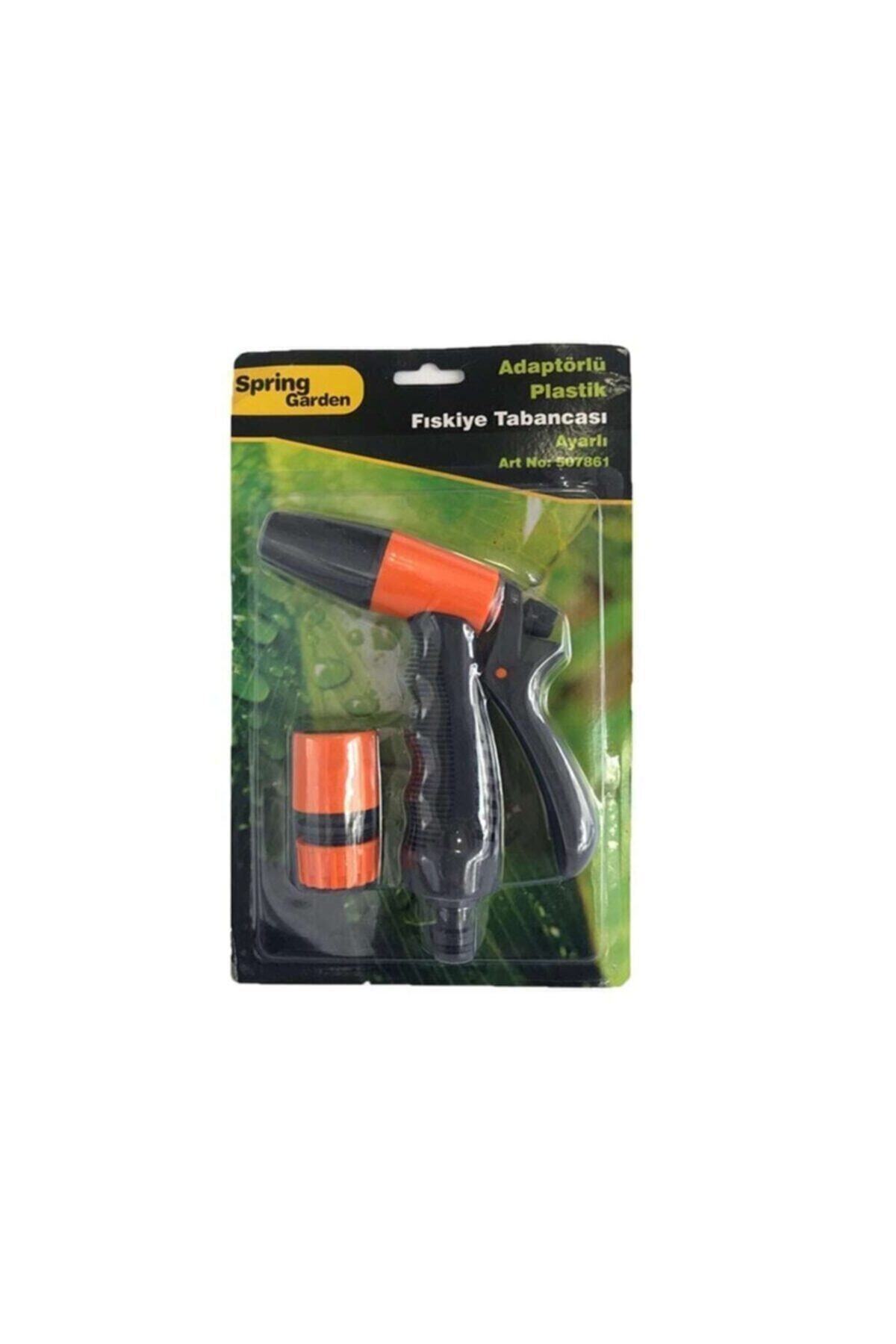 SPRING GARDEN Garden Adaptörlü Plastik Fıskiye Tabancası Ayarlı