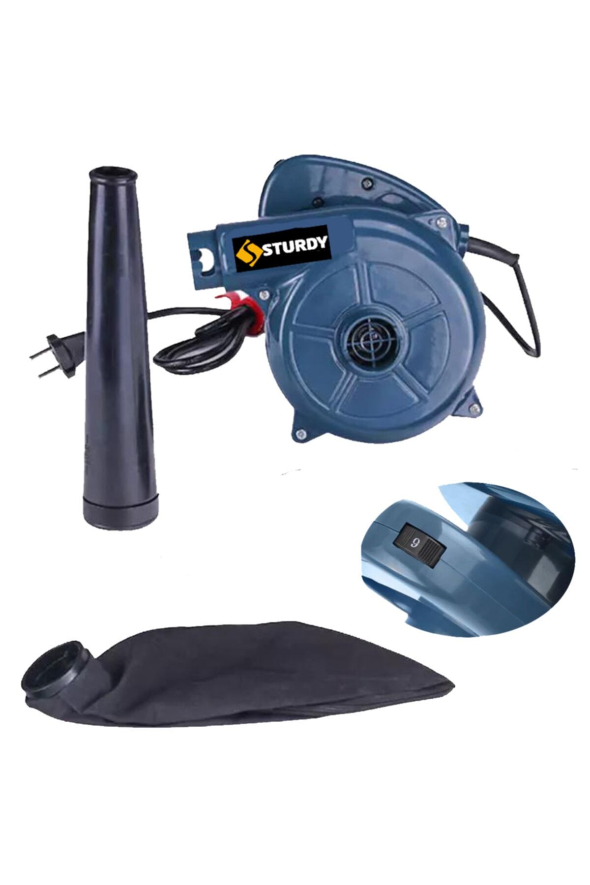 Sturdy Japan Power Tools Pro Xc Air 2400 W Pro Devir -hız Ayarlı Hava Üfleme/emme Makinesi