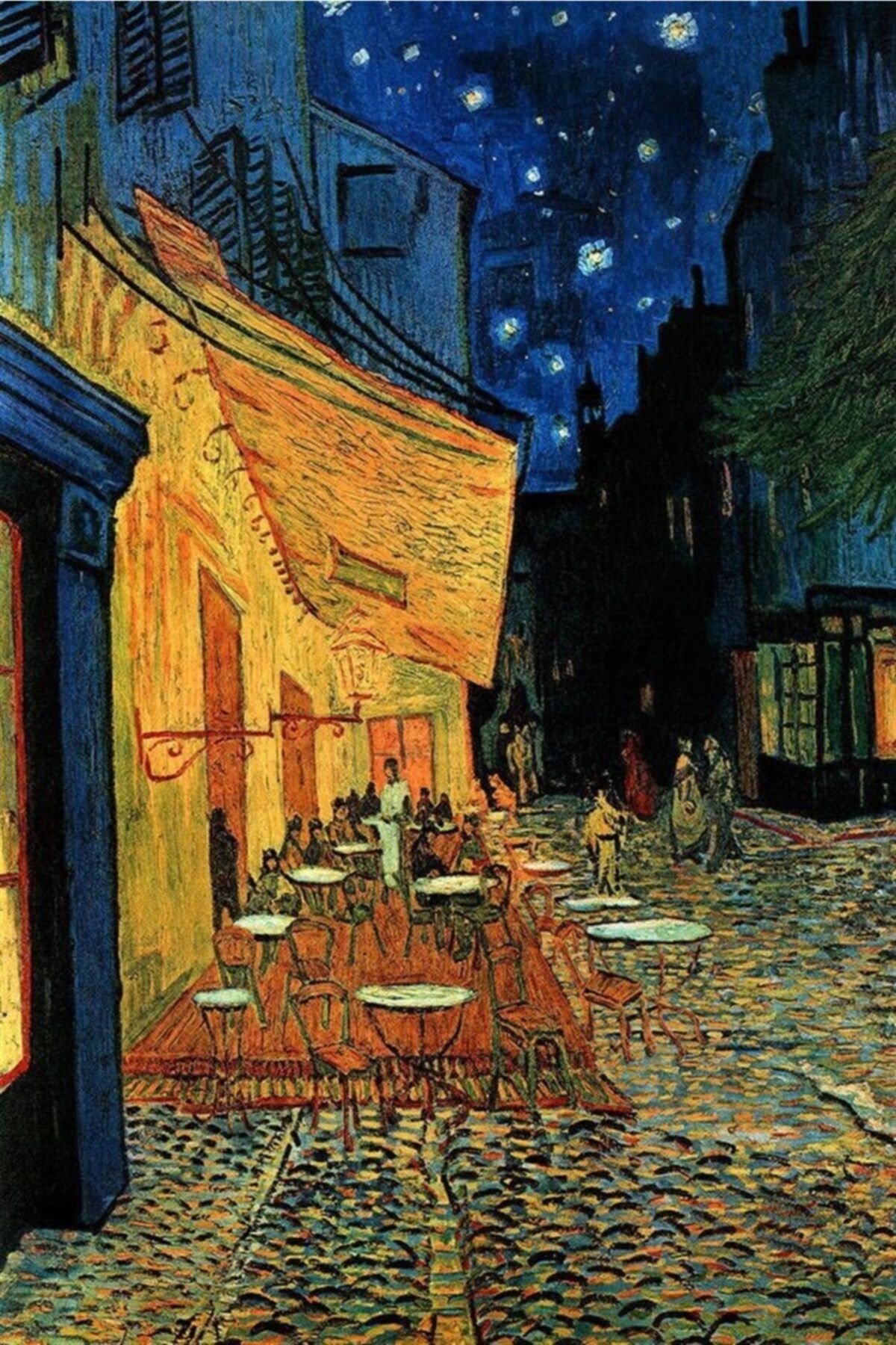 MARCEL SANAT Van Gogh Cafe Terrace At Night Elmas Mozaik Tablo 43x64cm