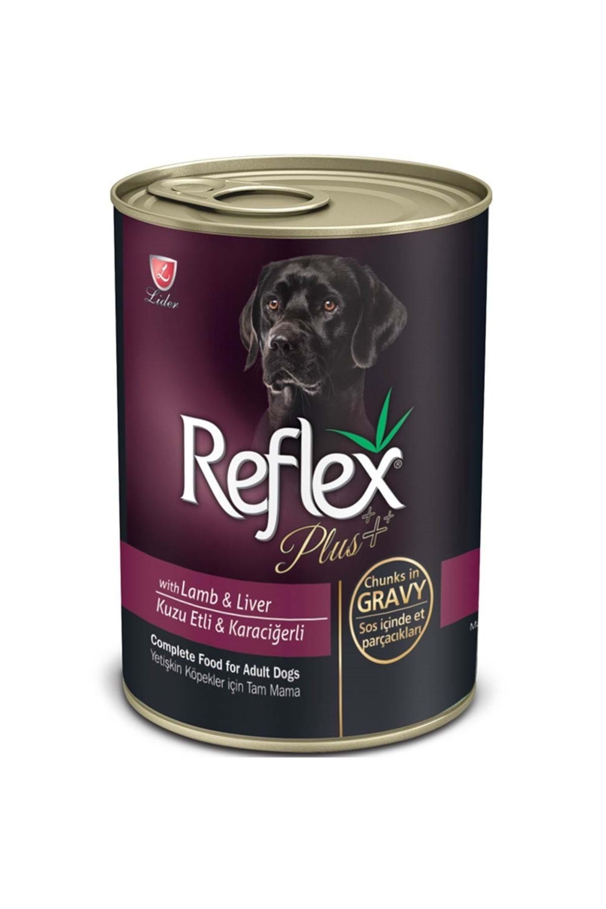 Reflex Plus Kuzulu Karaciğerli Köpek Konservesi 415g
