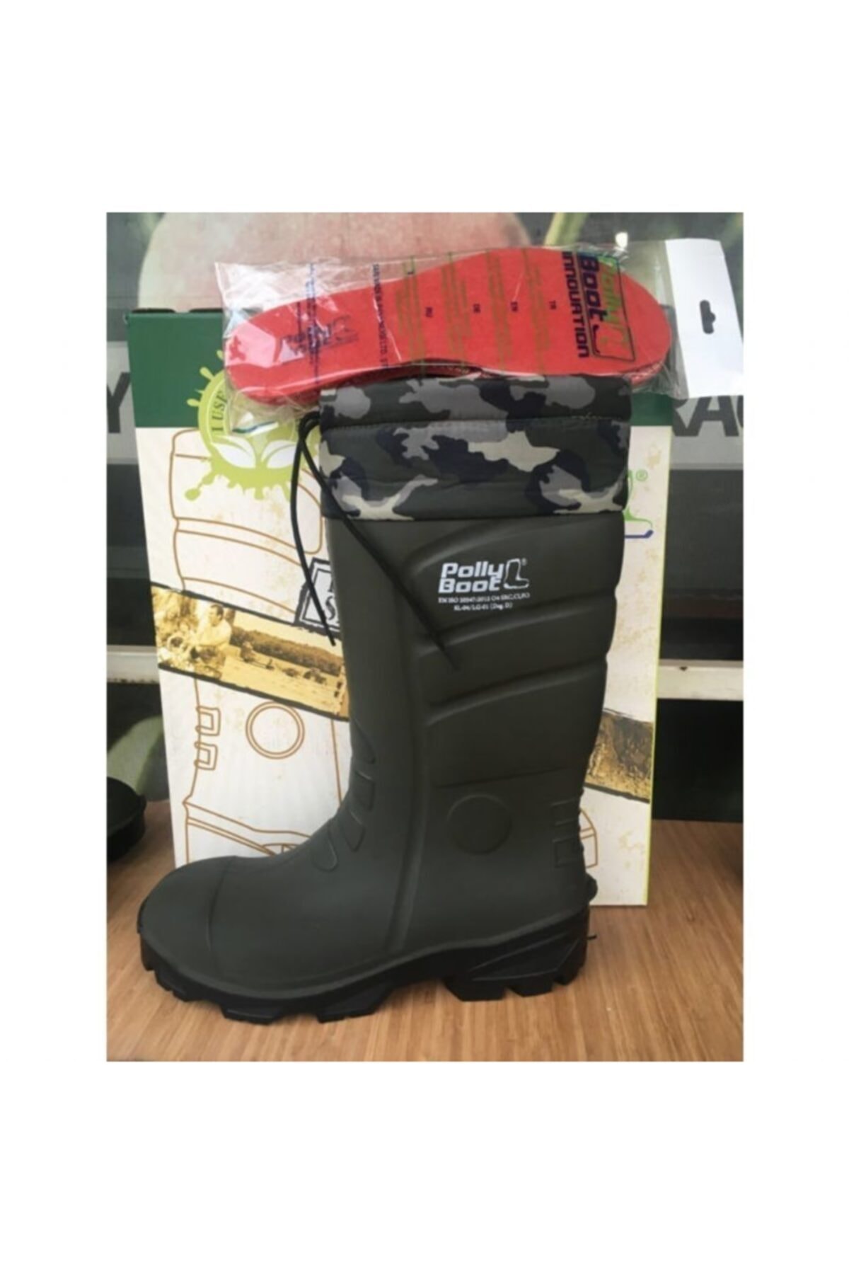 Polly Boot Erkek Kamuflaj Boğazlı Kısa . Taban (çeliksiz)
