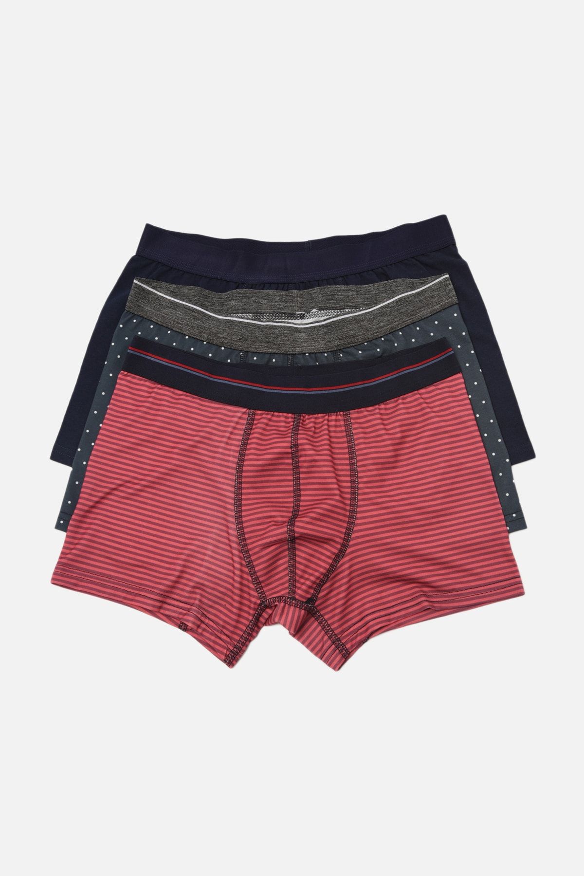 TRENDYOL MAN Çok Renkli Erkek 3'lü Paket Boxer TMNAW22BX0061