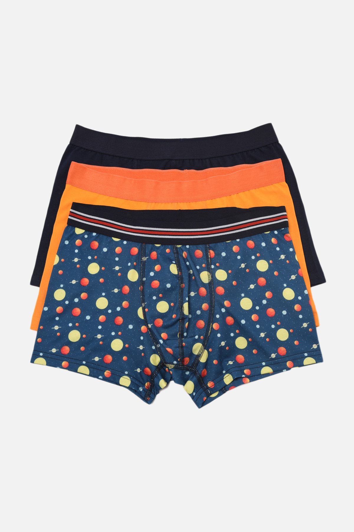 TRENDYOL MAN Çok Renkli Erkek 3'lü Paket Boxer TMNAW22BX0034