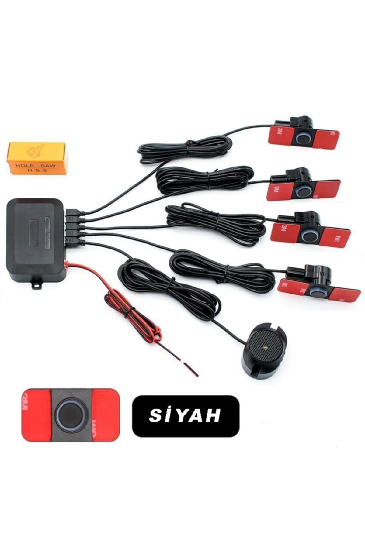 Kgn Park Sensörü Ses Ikazlı Orjinal Lens Görünümlü Yeni Nesil Oem Tip Siyah Sensör