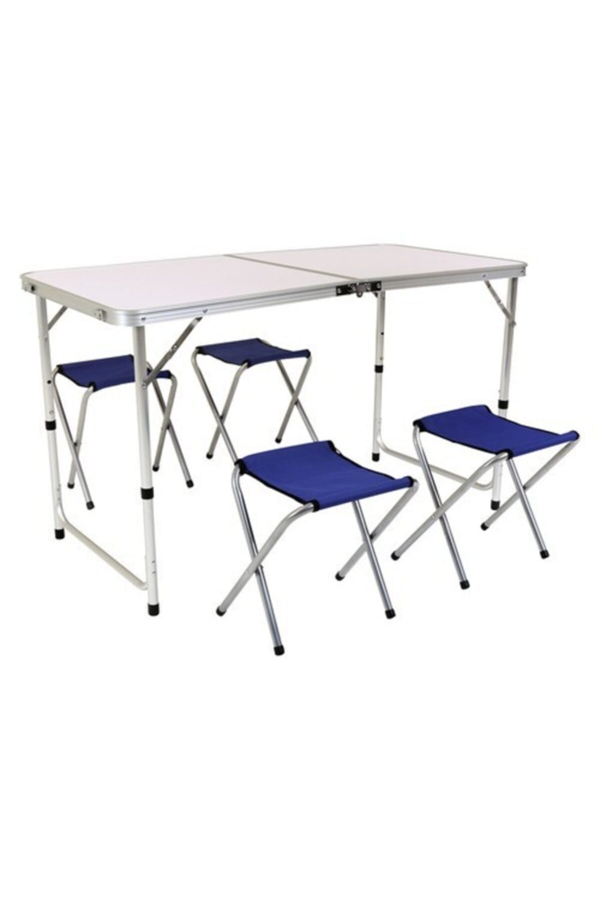 UZUNKAYA Katlanır Piknik/kamp Masası Seti Çanta Tipi (4 Taburesiyle Birlikte)