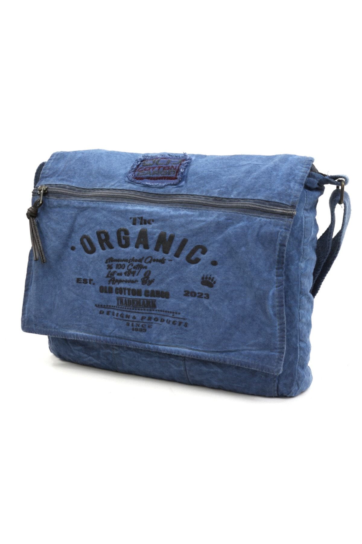 old cotton cargo 8128 Salaş Kanvas Omuz Postacı Laptop Okul Seyahat Günlük Vintage Pamuk Kumaş Çanta