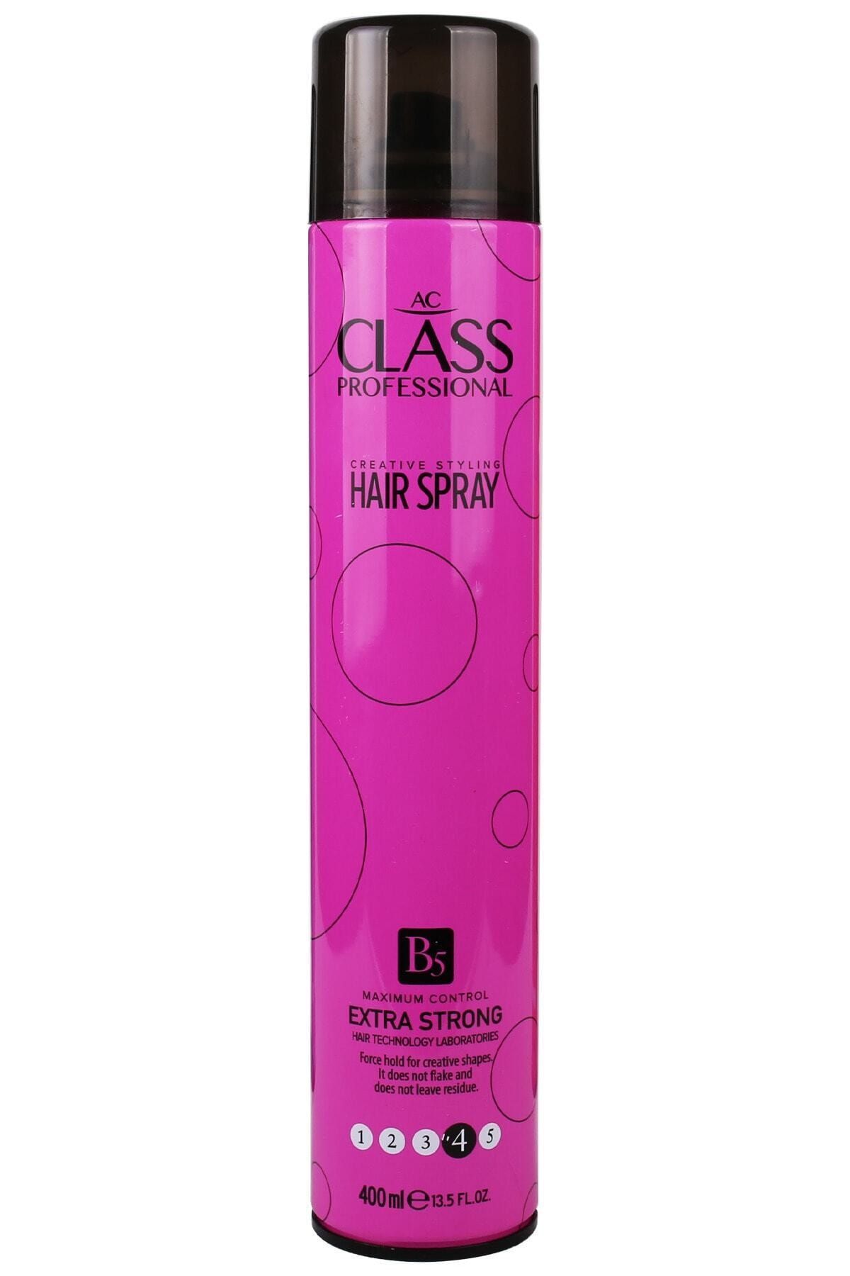 AC CLASS Saç Spreyi Extra Strong Pembe 400 ml