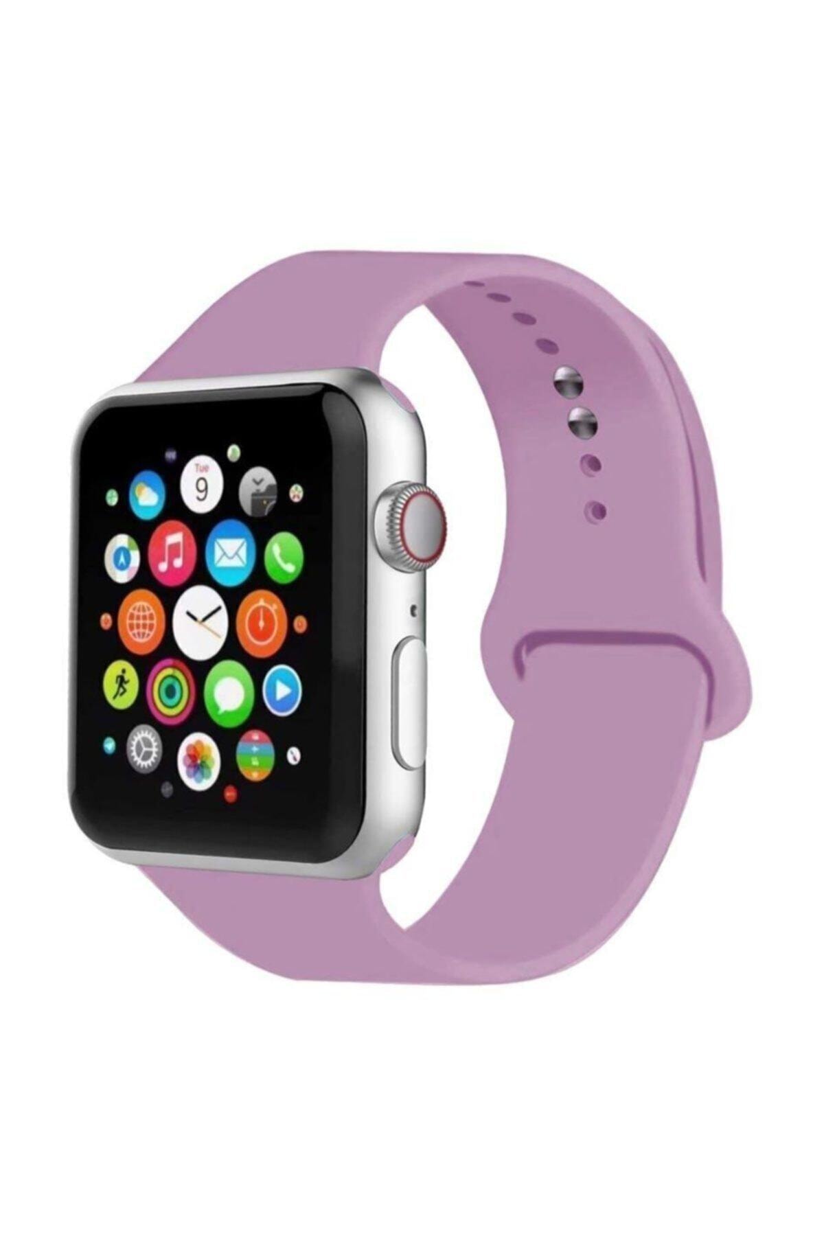 Cimricik Apple Watch Kordon 2 3 4 5 Seri 38 Mm Ve 40 Mm Silikon Kordon Kayış