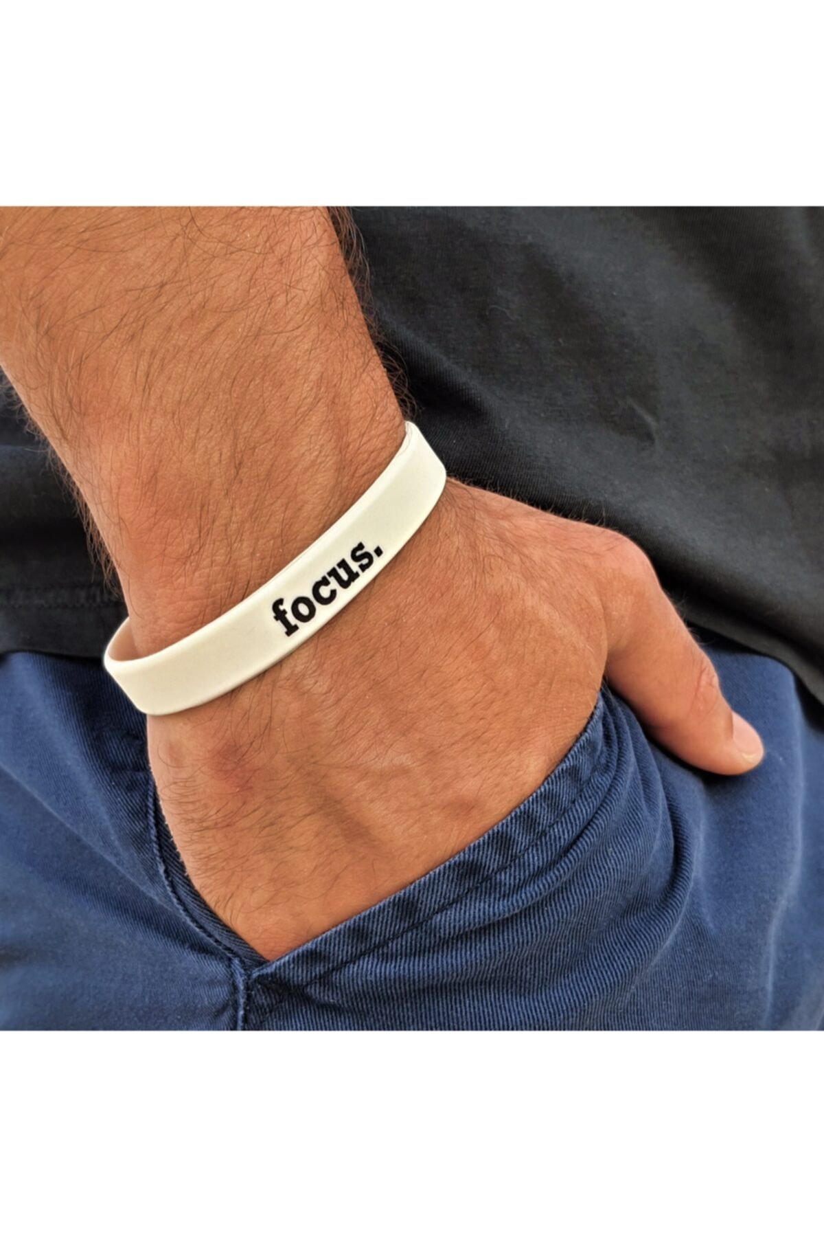 Rivalist Focus. Spor Bileklik (BEYAZ) - Fitness Basketbol Futbol Voleybol Spor Bileklik.