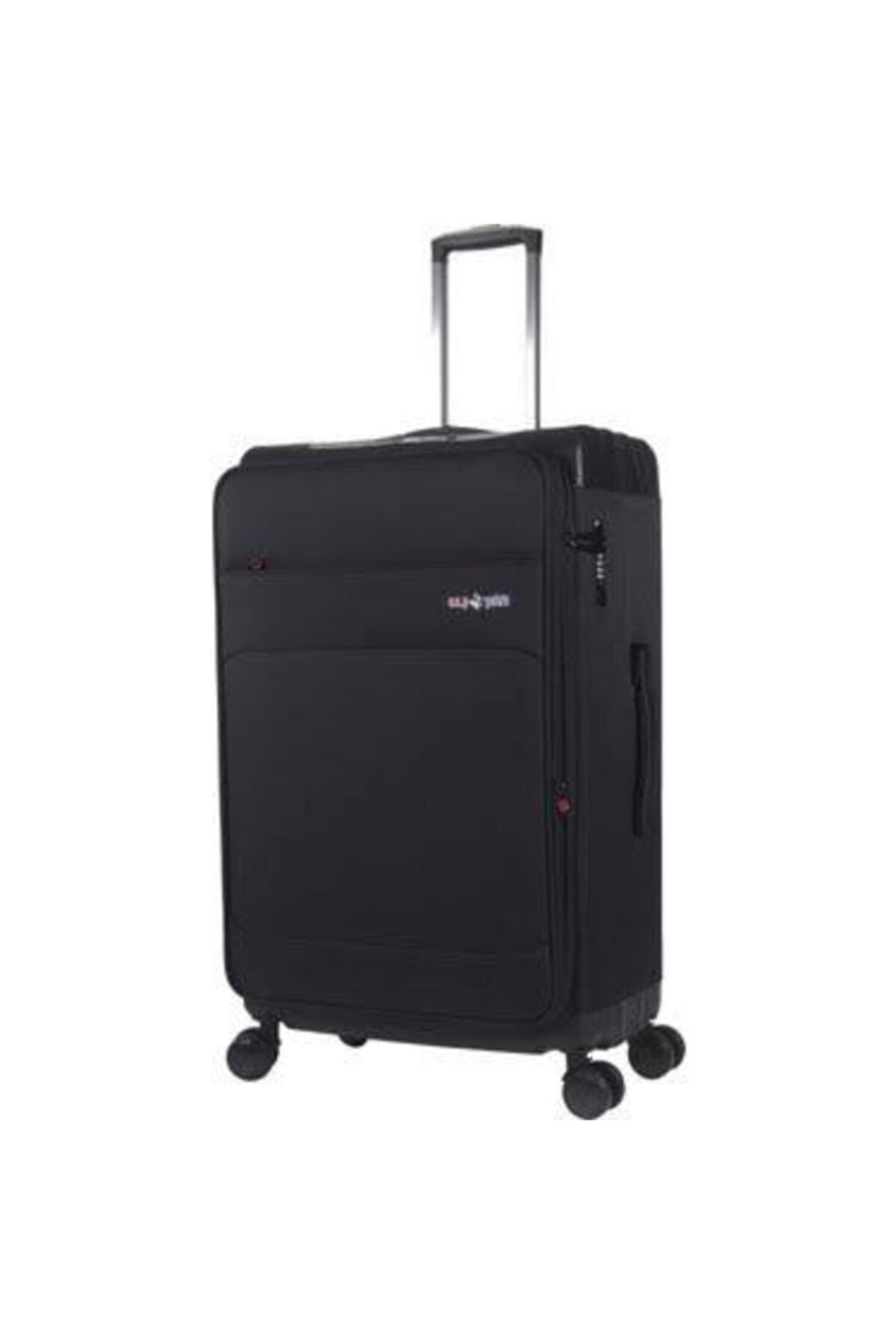 ALBATROS Hibrit Pp+kumaş Valiz Black 24 Orta Boy