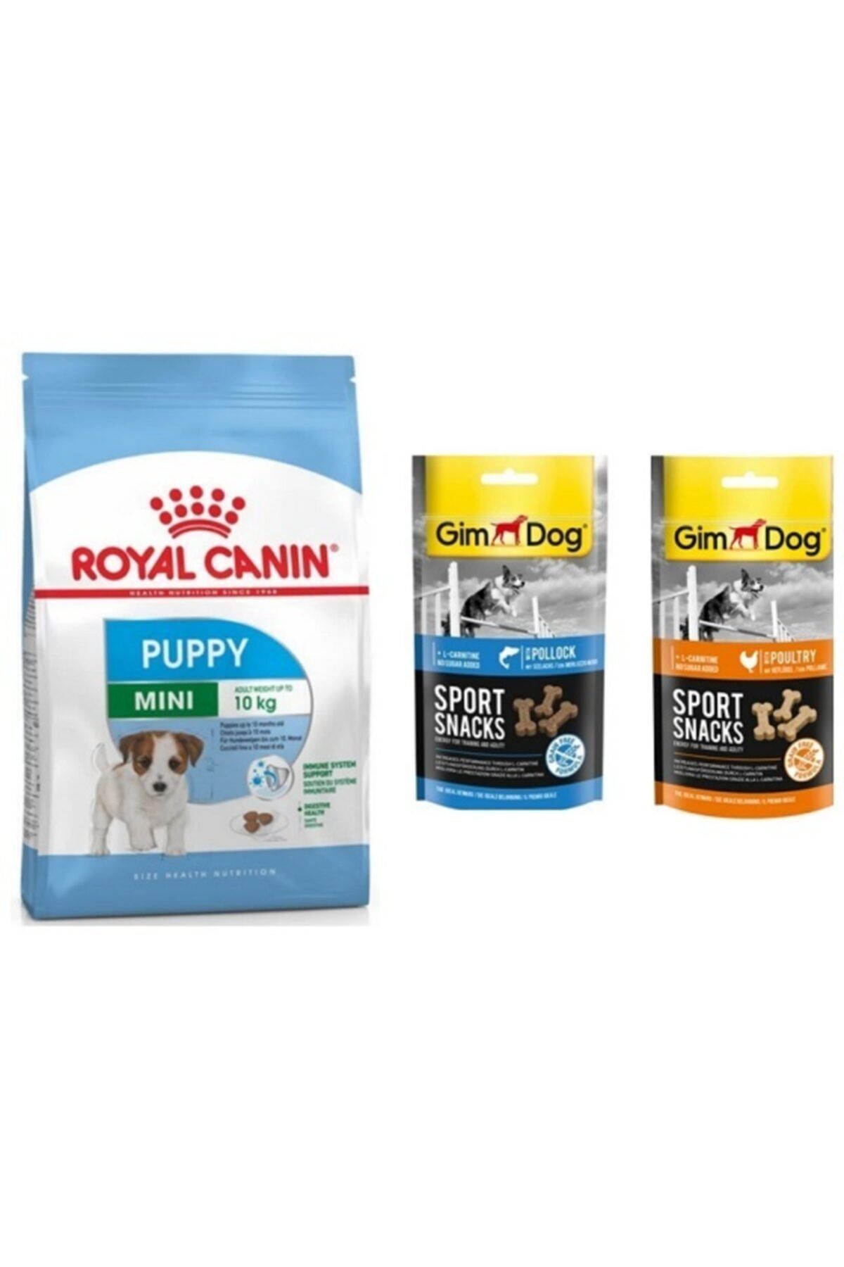 Gimdog Neo Pet Market Royal Canin Mini Puppy Yavru Kuru Köpek Maması 4 Kg + 2 Adet Ödül Maması