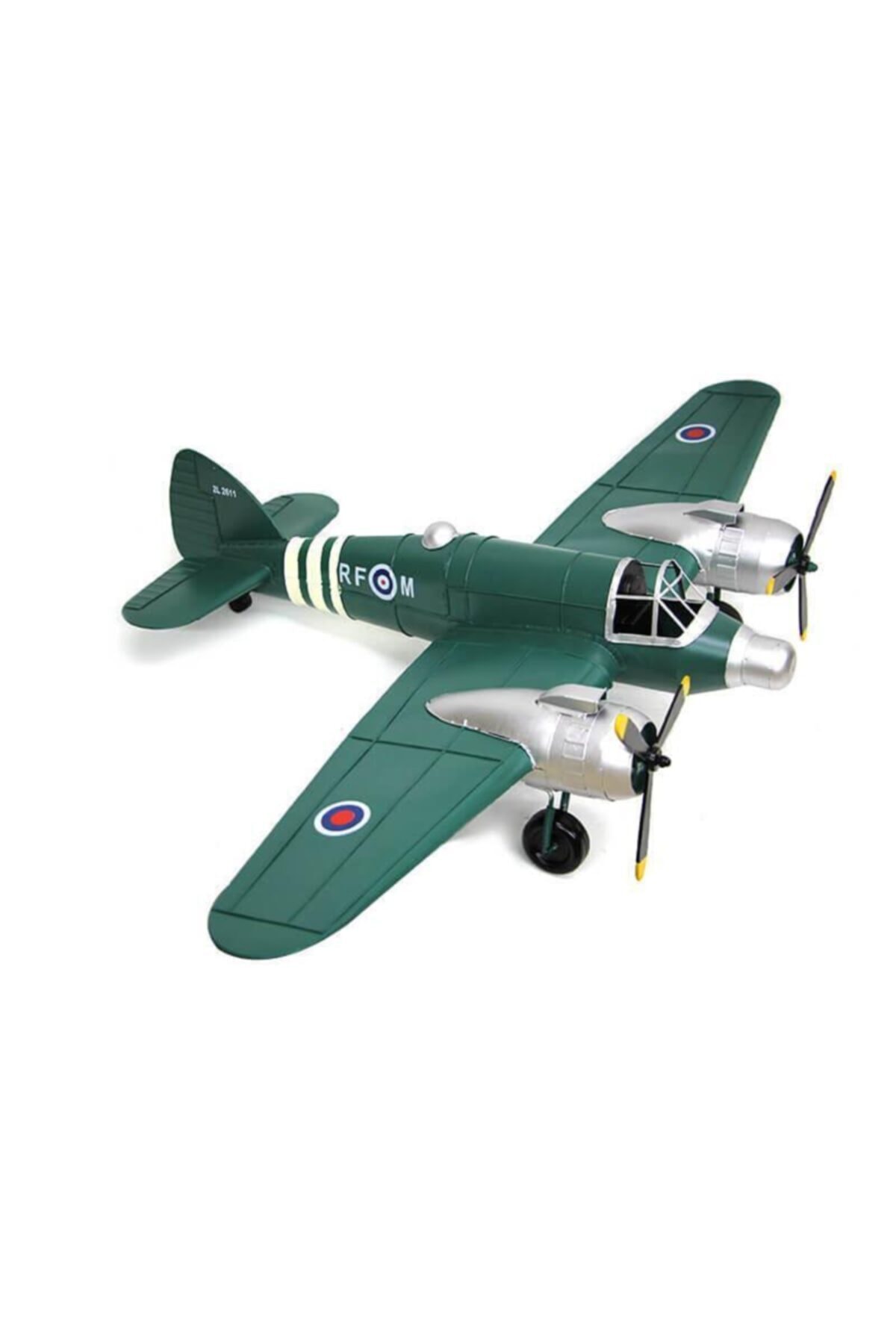 WeekOn Dekoratif Metal Uçak Vintage Ev Ofis Hediyelik Savaş Uçağı