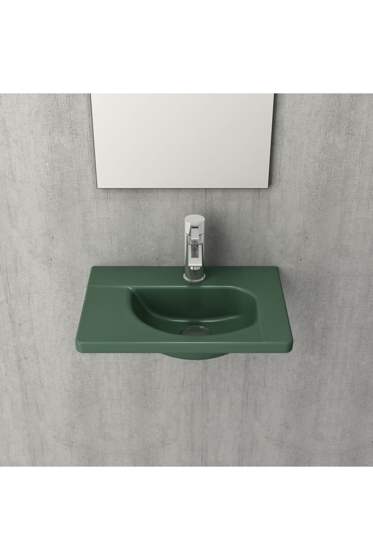 Bocchi Taormina Arch Lavabo 45 Cm Mat Yeşil 1015-027-0126