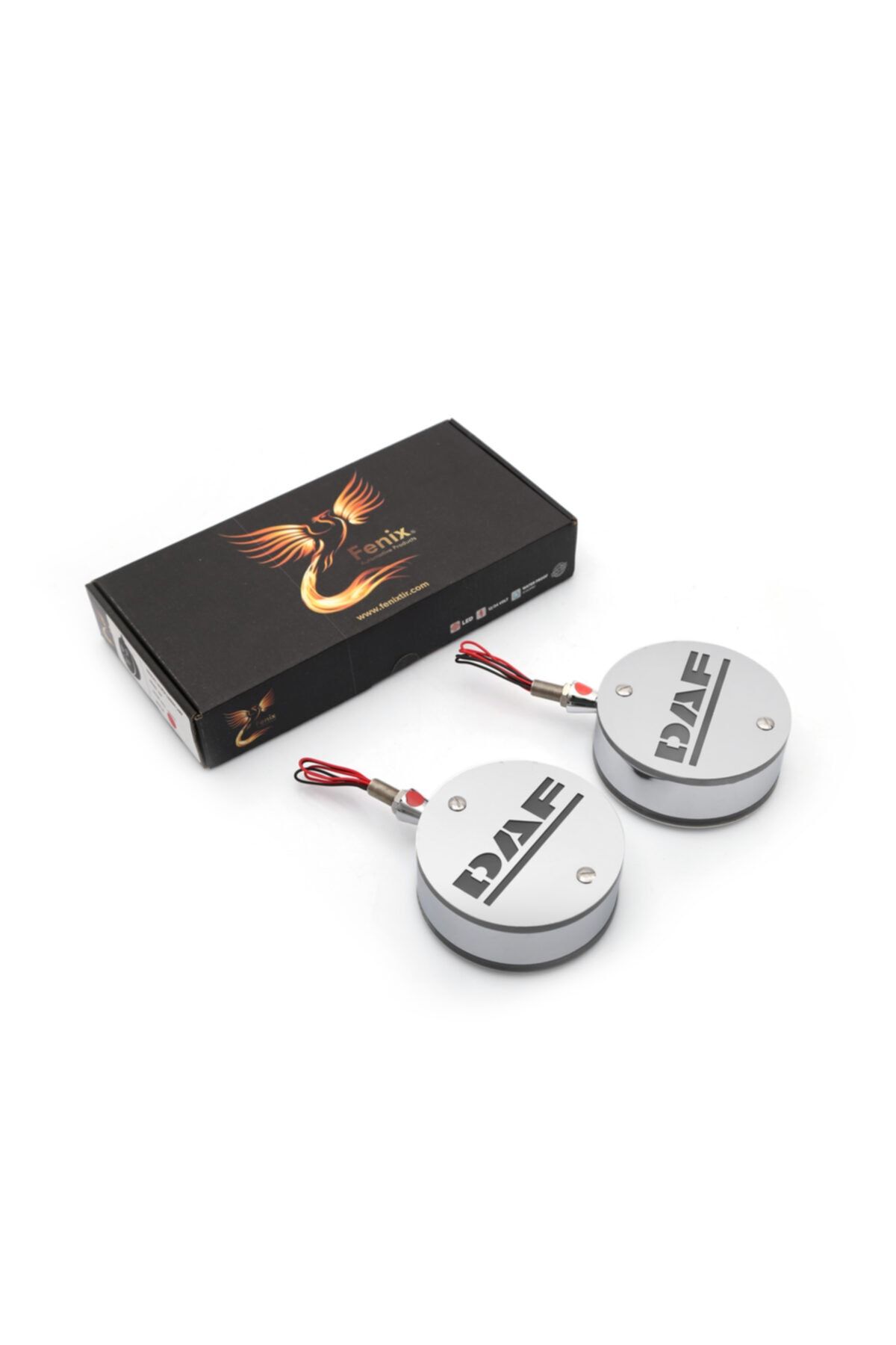 Fenix Ledli Su Geçirmez Krom Küpe Lambası - Daf Yazılı