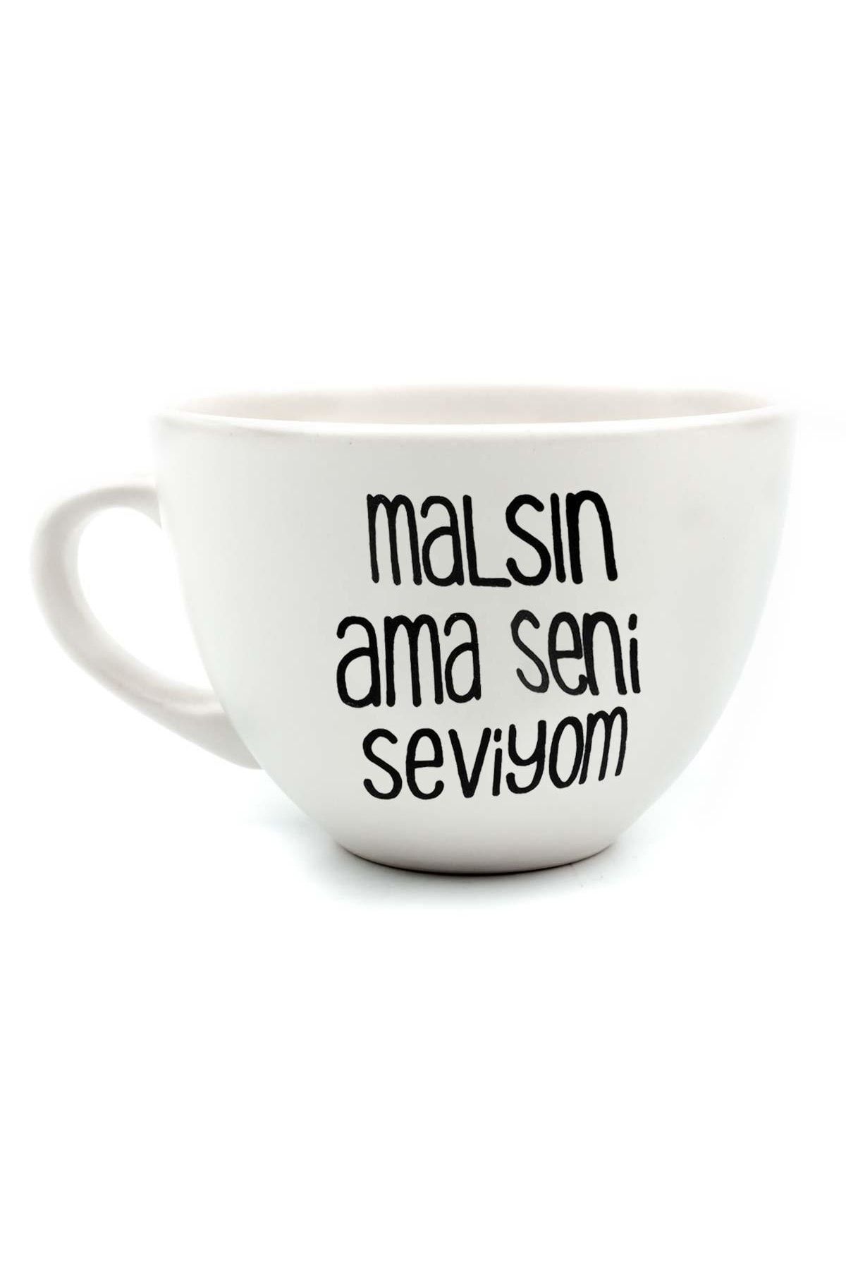 Hayalevi Consept Malsın Ama Seni Seviyom Krem Nescafe Fincanı