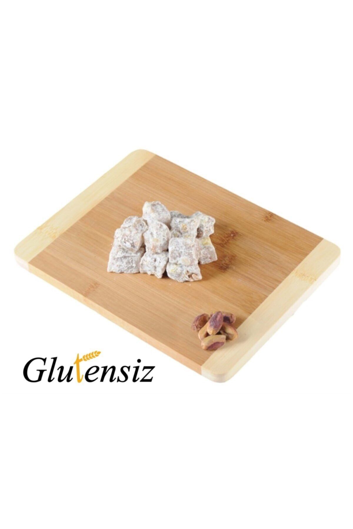 Çerez Tabağı Glutensiz Çifte Kavrulmuş Antep Fıstıklı Lokum- Pudra Şekerli - 500 Gr