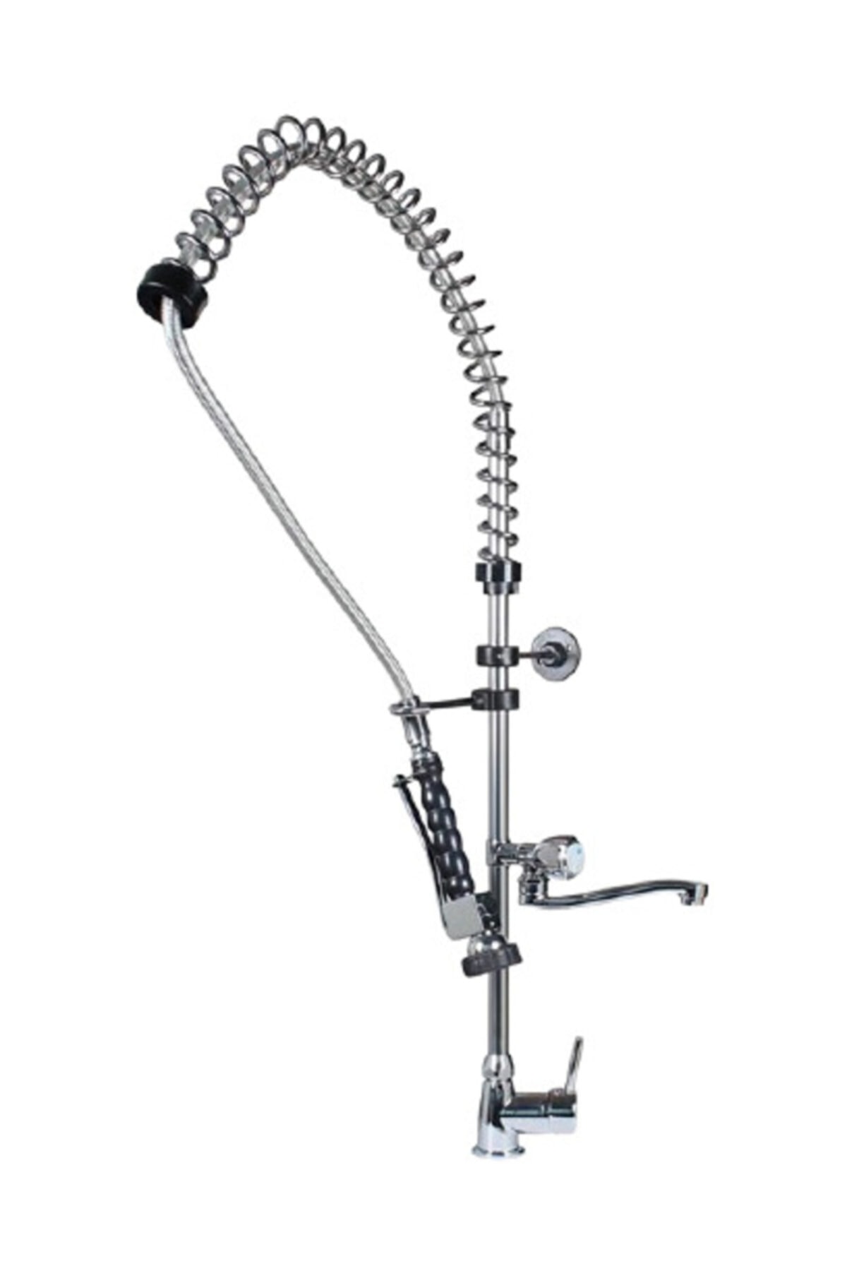 ALBERA ARMATÜR Endüstriyel Mix Evye Batarya (TEZGAH ÜSTÜ ÇİFT ÇIKIŞLI SANAYİİ TİPİ)