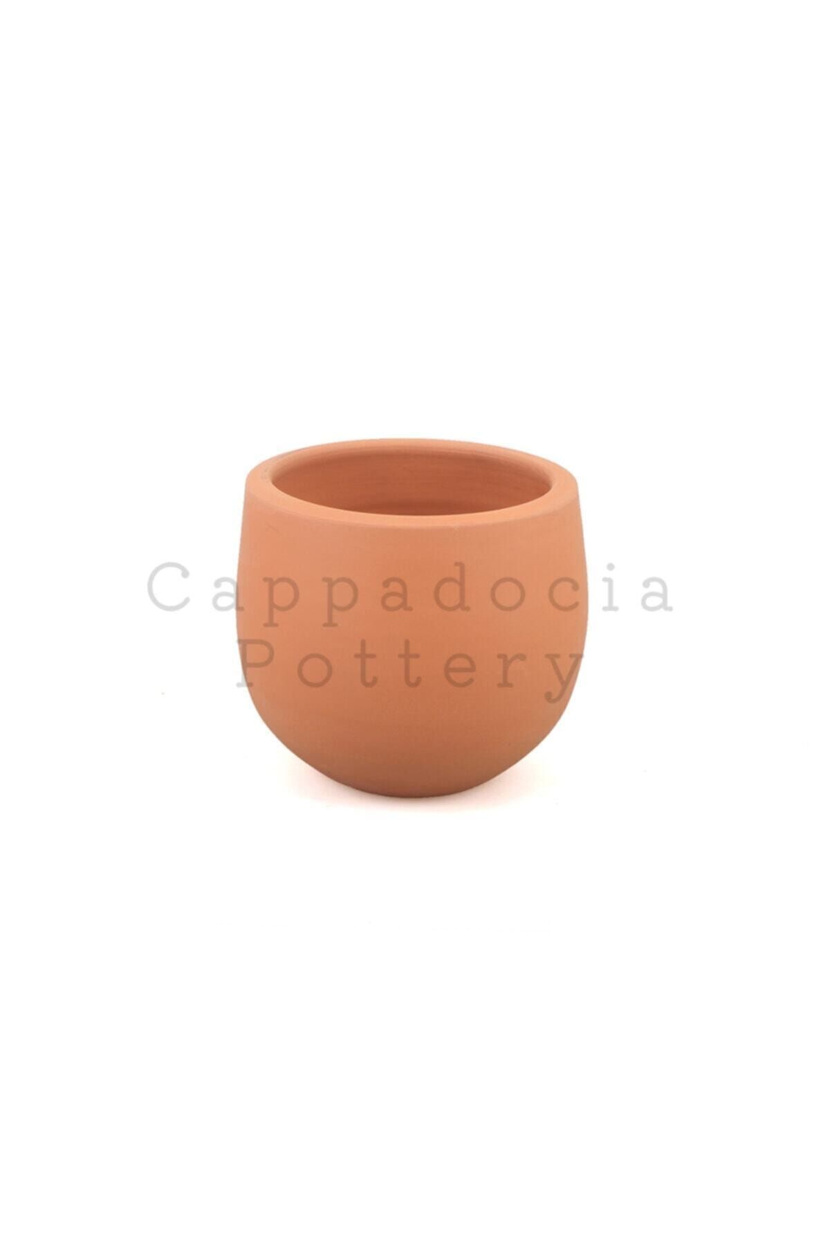 Cappadocia Pottery Orta Boy Doğal Terleyen El Yapımı Çömlek Toprak Saksı No.78