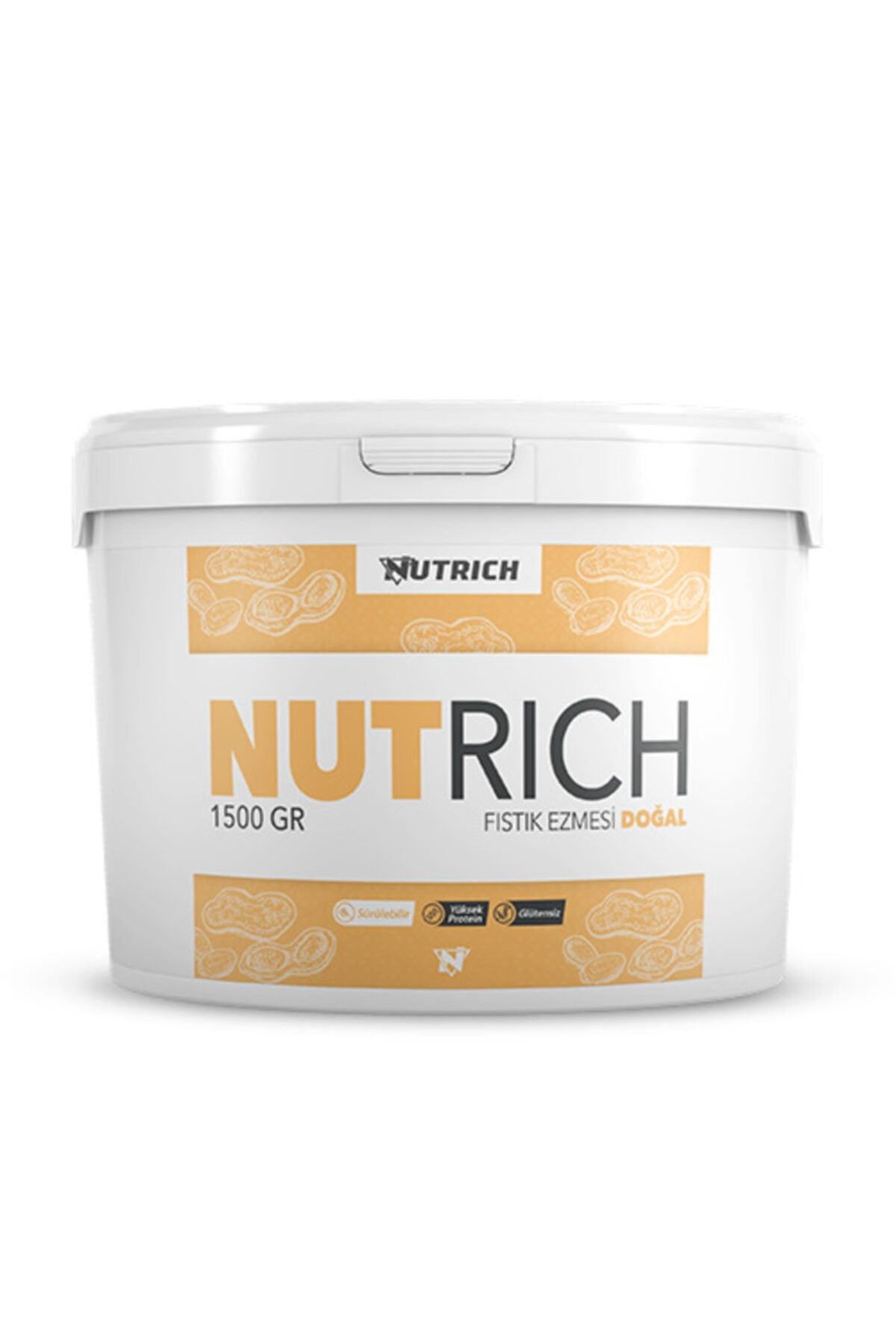 Nutrich Nutrition Nutrich Creamy Doğal Fıstık Ezmesi 1500 Gr (sade)