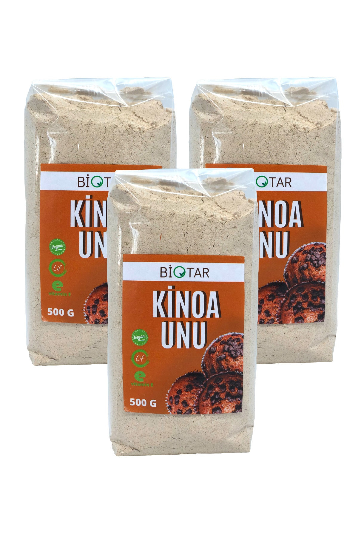 BİOTAR Organik Tarım Ürünleri Kinoa Unu 500 Gr X 3 Adet