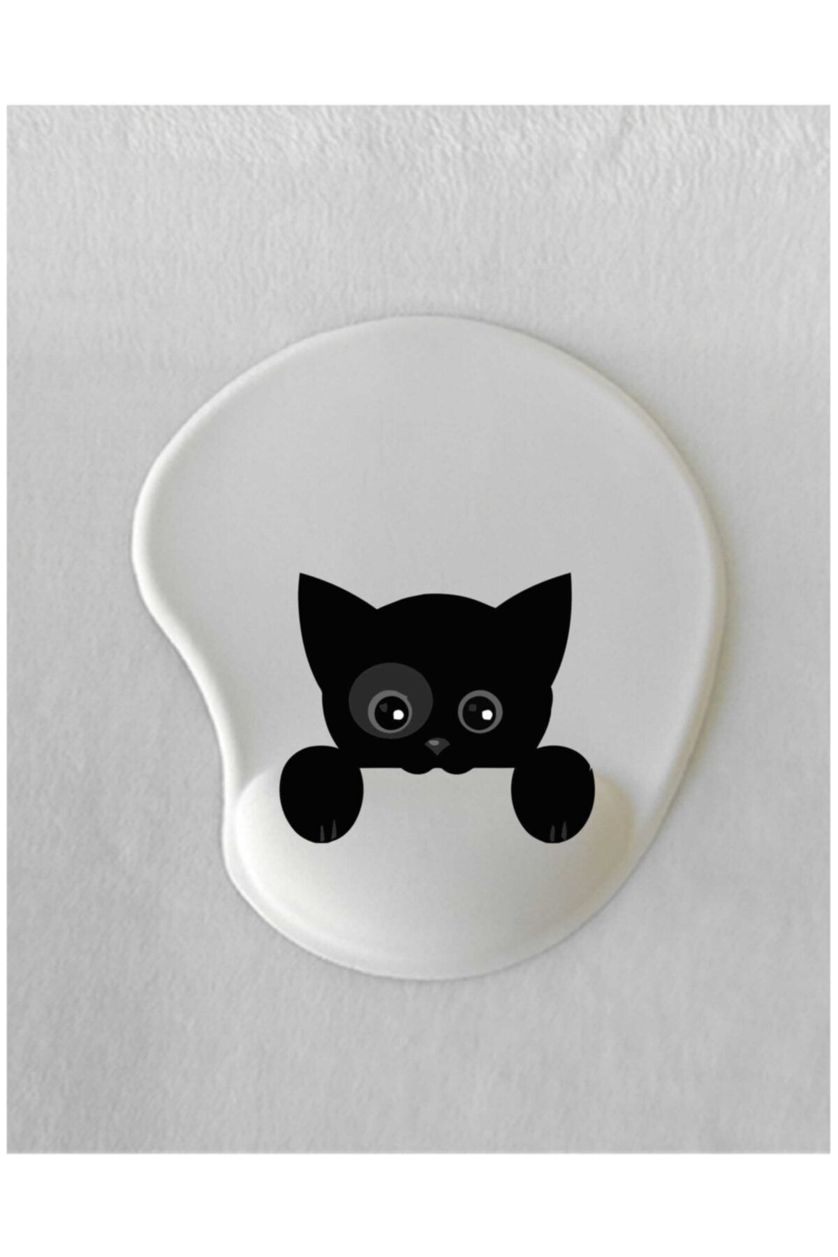 IDEA TASARIM Bilek Destekli Sevimli Kedi Baskılı Mousepad