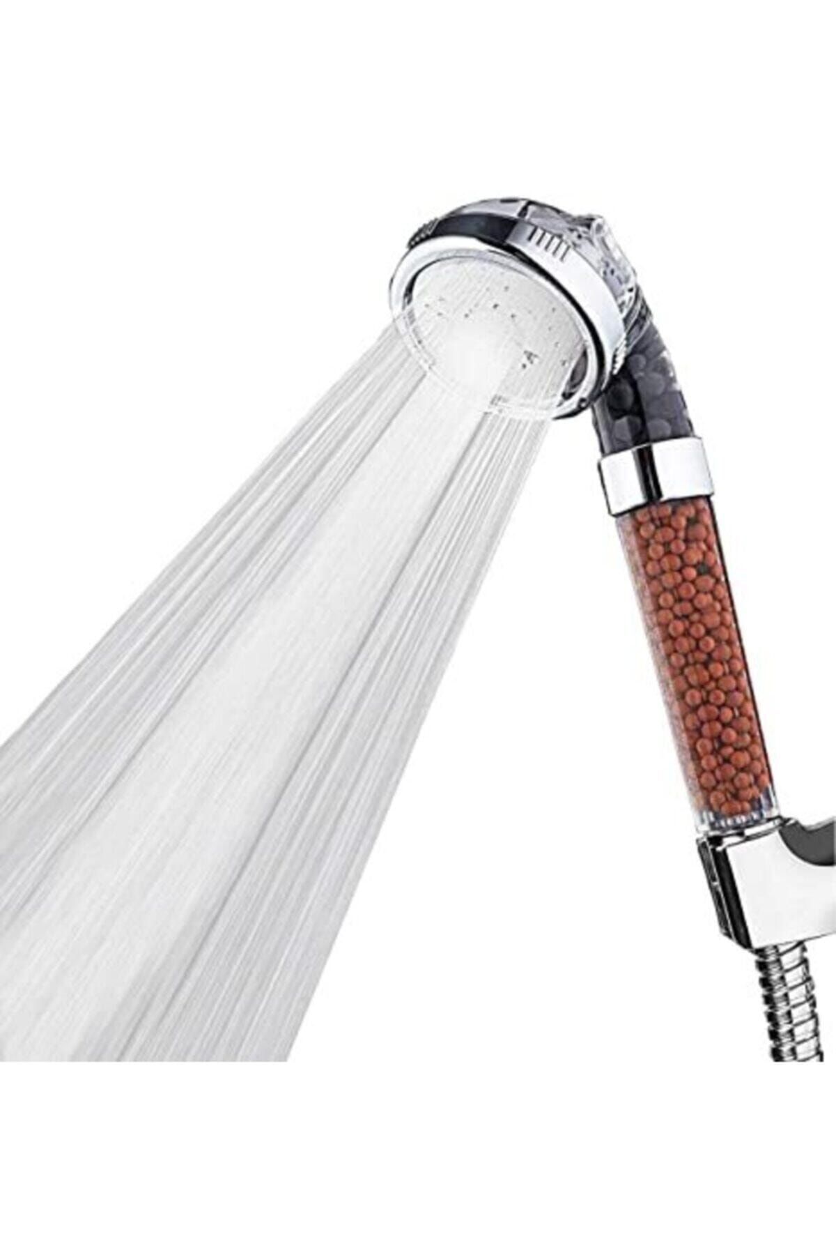 BRCSTORE Su Tasarruflu Masajlı Filtreli Doğal Taşlı Arıtmalı Duş Başlığı