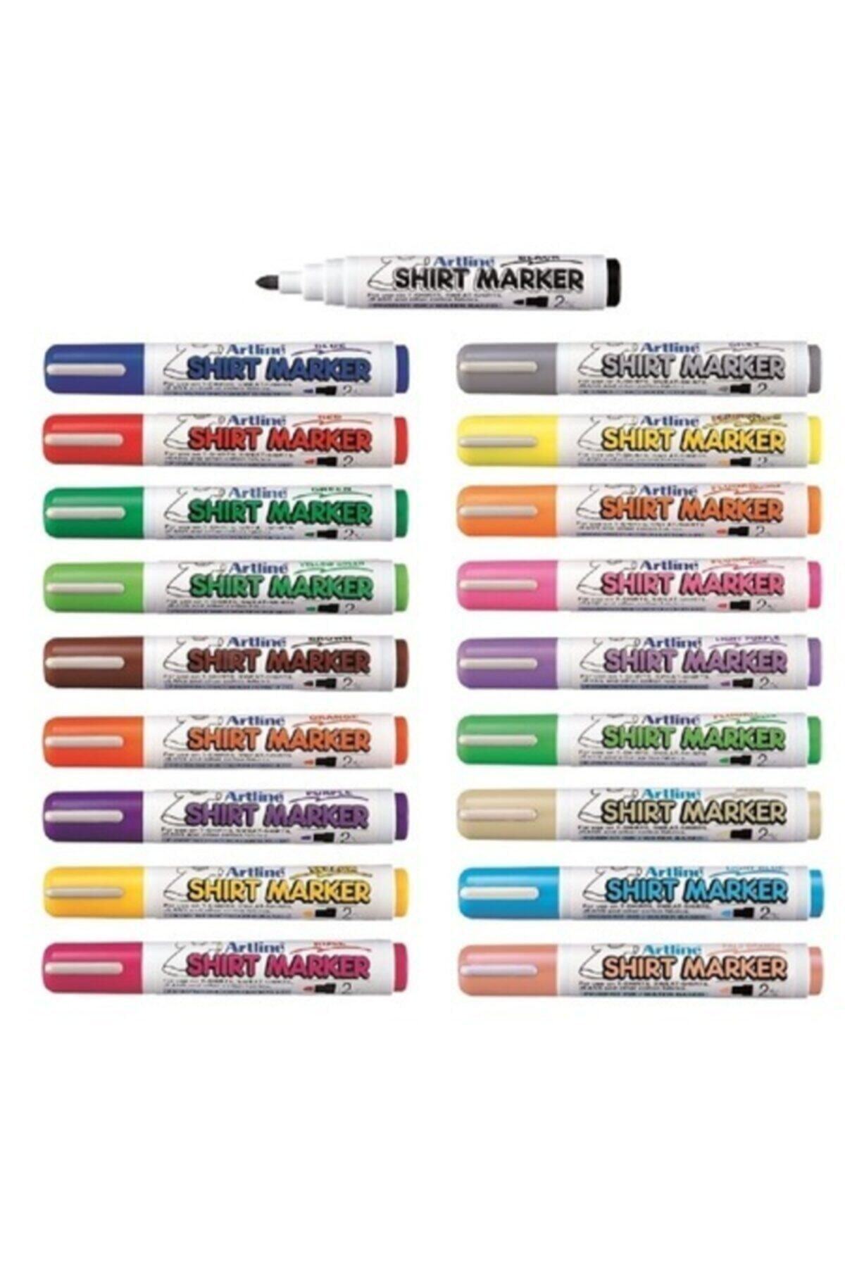artline Shirt Marker Tişört Kalemi 19 Renk Set