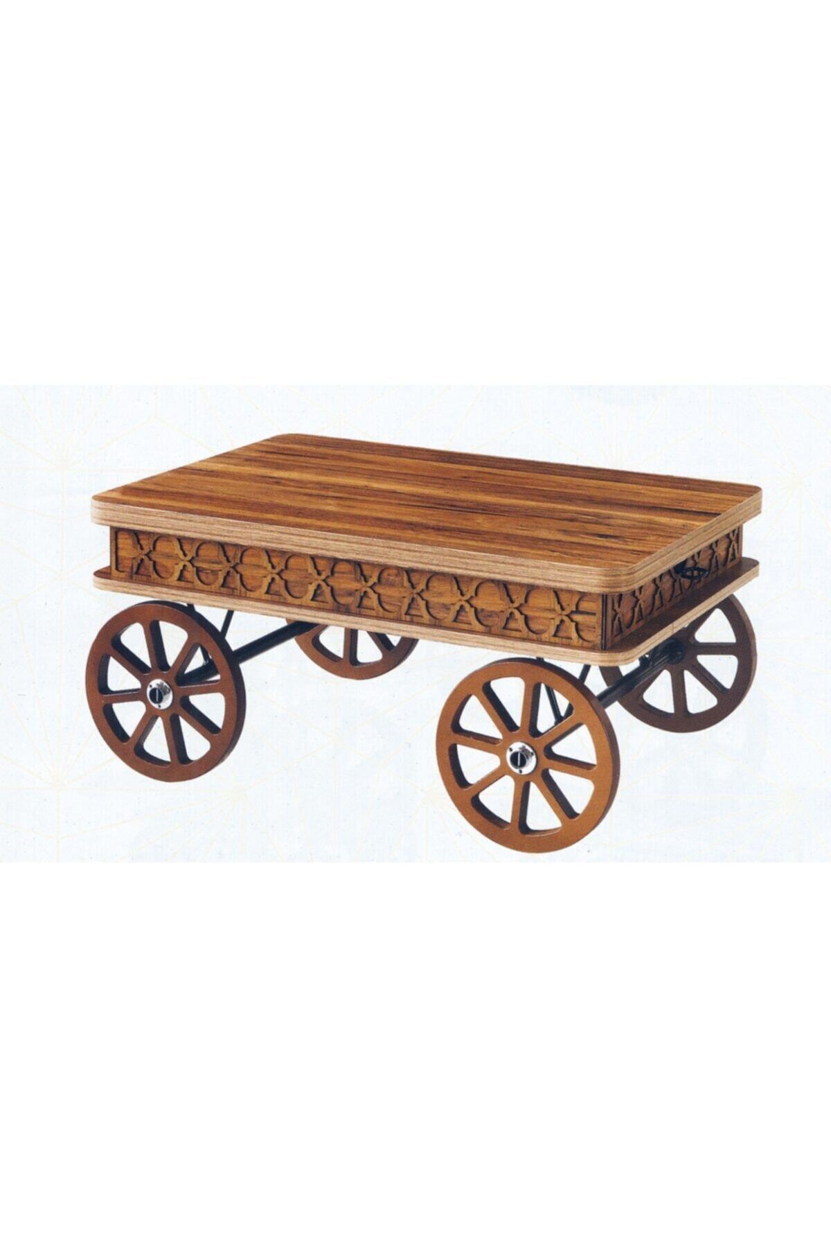 Dikmir Mobilya Tekerlekli, Mdf Açılabilir Akıllı, Orta Sehpa