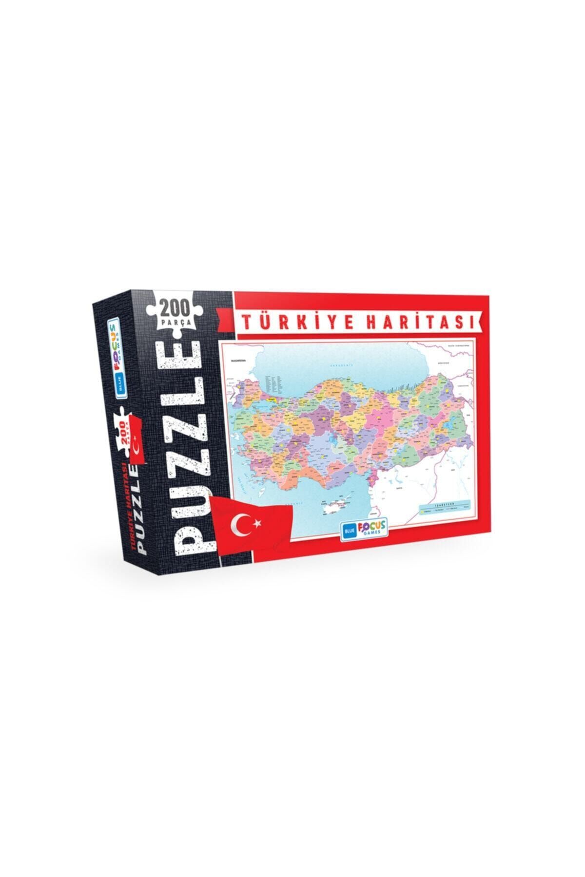 Blue Focus 200 Parça Puzzle - Türkiye Haritası