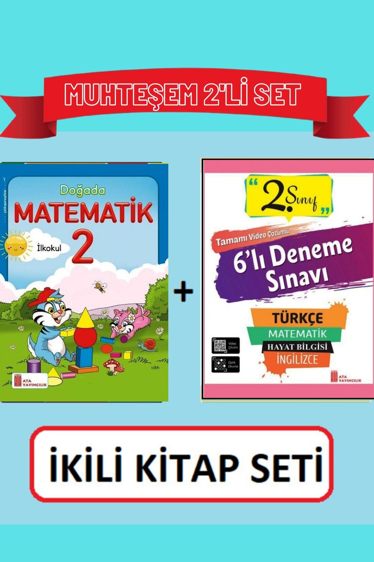 Ata Yayınları Bilfen 2. Sınıf 6'lı Tüm Dersler Deneme Seti + Yeni Nesil 2.sınıf 6'lı Deneme(ikili Kitap Seti)