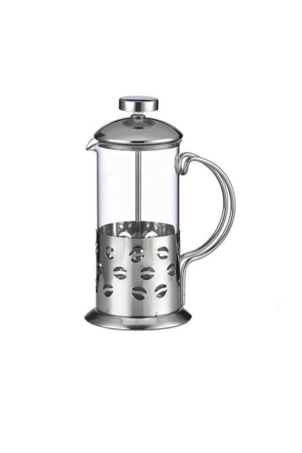Mallicity French Press Kahve Filtre Bitki Çayı Demleme Kupası Metal 350ml