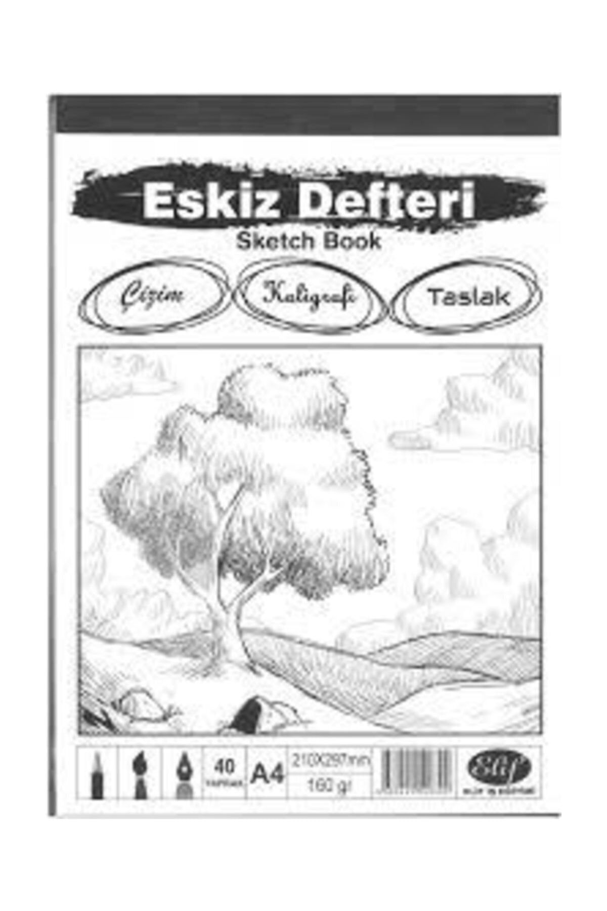 Elif İş Eğitim Eskiz Defteri Sketch Book A4 40 Yp: 210x297 160 gr