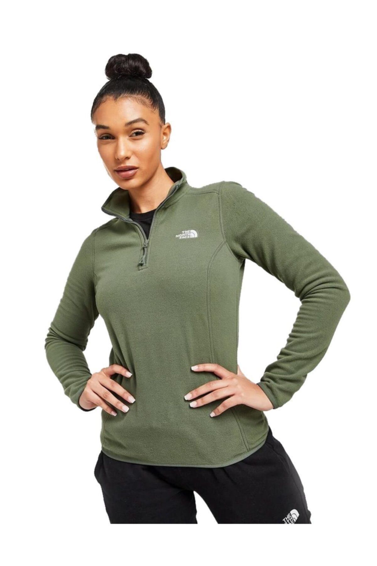 THE NORTH FACE 100 Glacier 1/4 Zip Kadın Polar - T95ıhnnyc