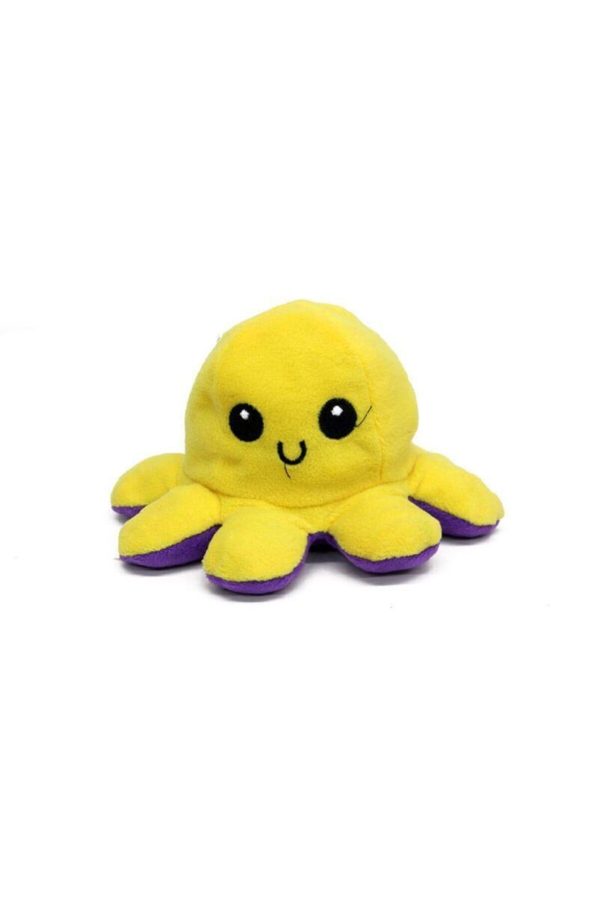 BK STORES Polar Peluş Mood Değiştiren Ahtapot Sarı/mor 12 Cm