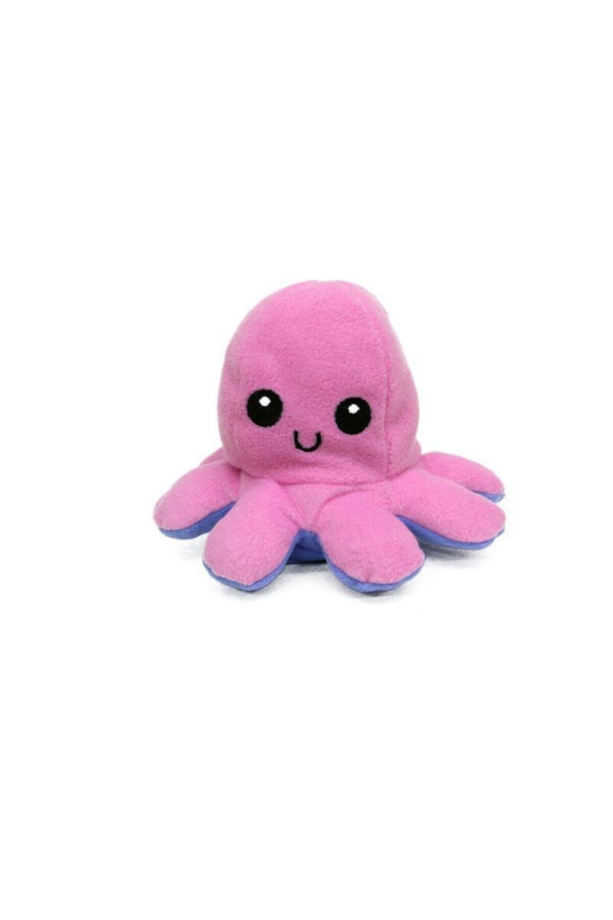 BK STORES Polar Peluş Mood Değiştiren Ahtapot Pembe/mavi 12 Cm