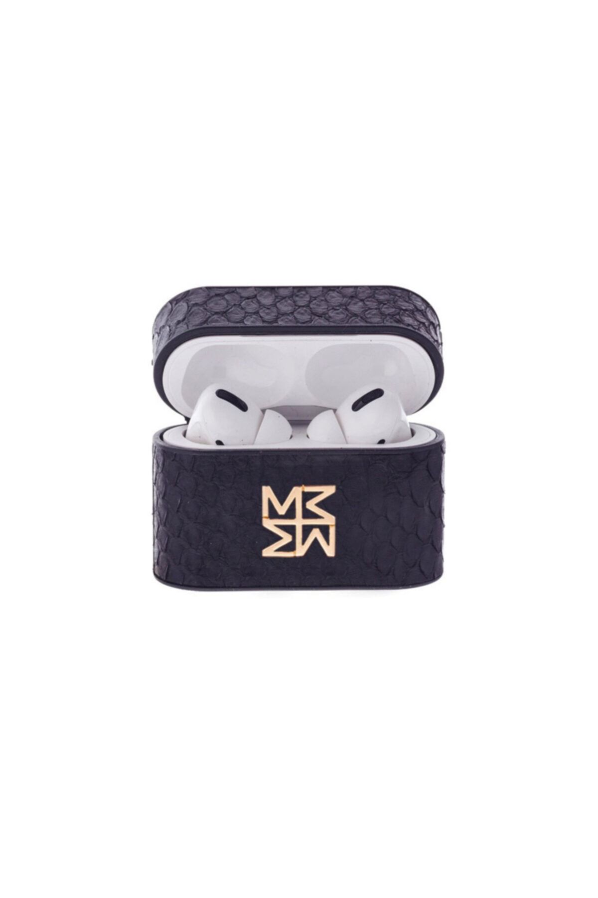 MHIRAJE Siyah  Deri Airpods Pro Kılıfı
