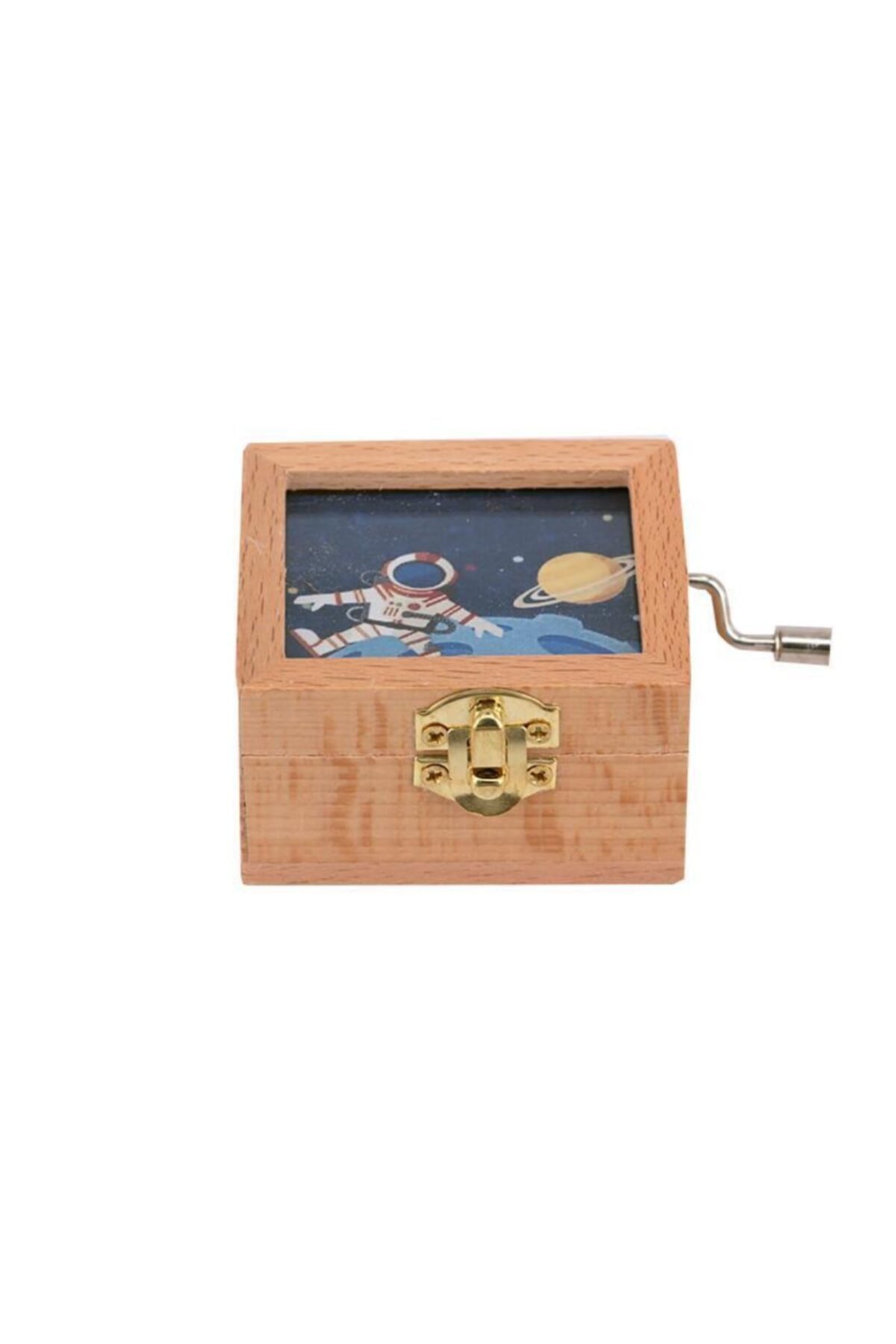 WeekOn Müzik Kutusu Camlı Uzay Dekoratif Hediyelik