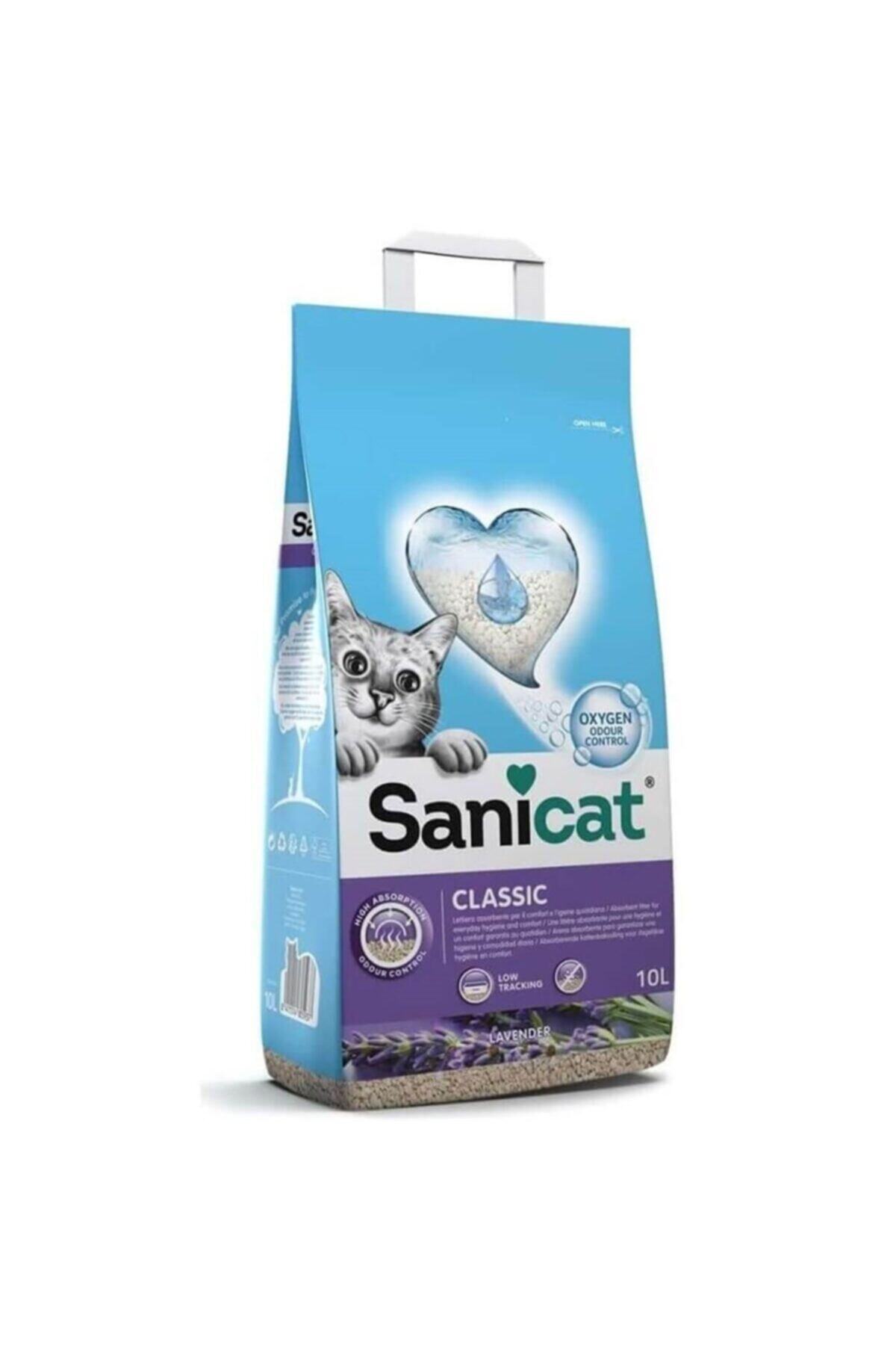 Sanicat Classic Lavantalı Emici Kedi Kumu 10lt