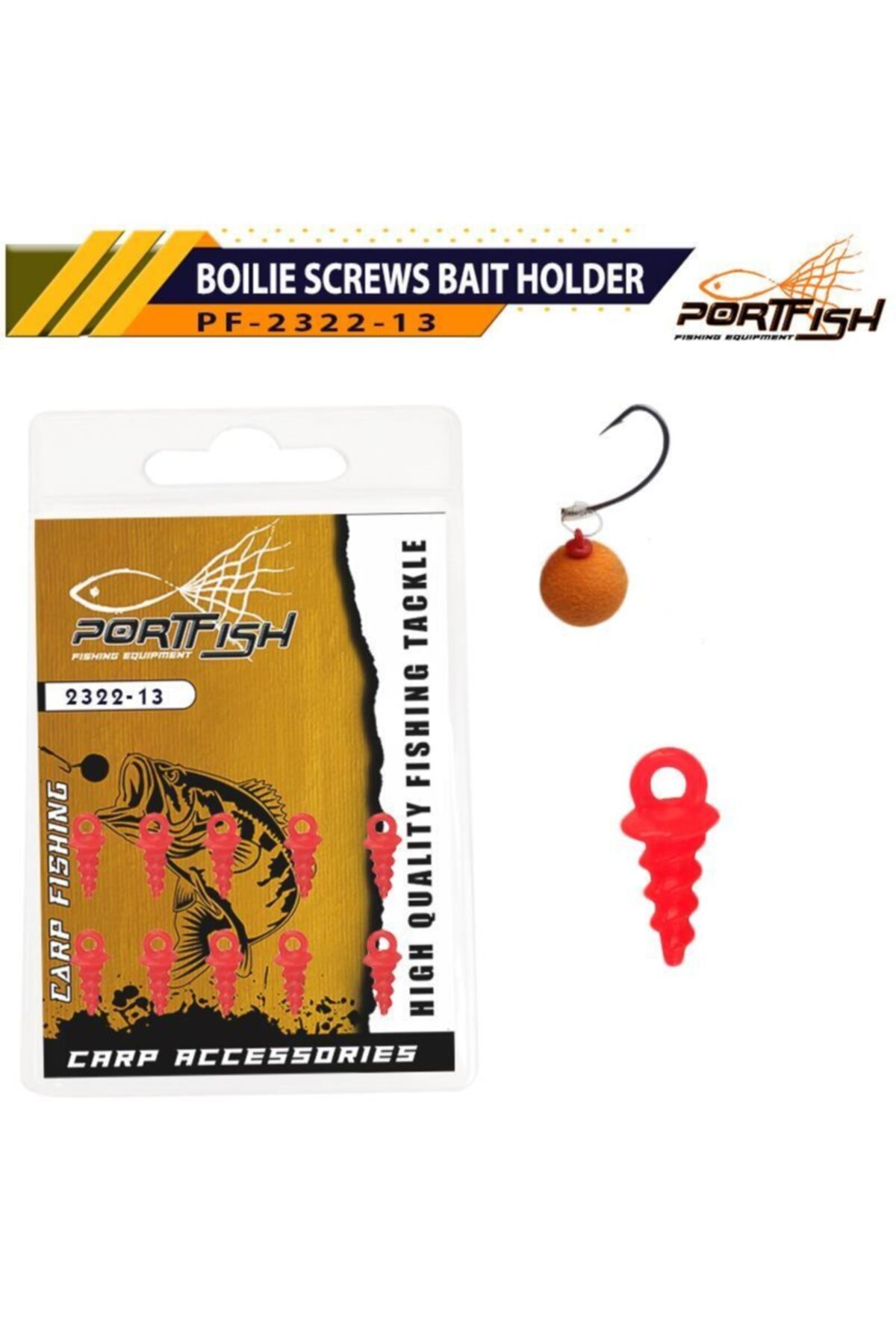 Port Fish Portfish 2322-13 Boilie Screws Bait Holder