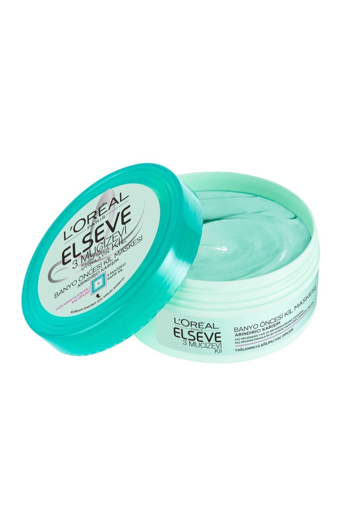 L'Oreal Paris L'oréal Paris Elseve 3 Mucizevi Kil Banyo Öncesi Kil Maskesi 150 Ml