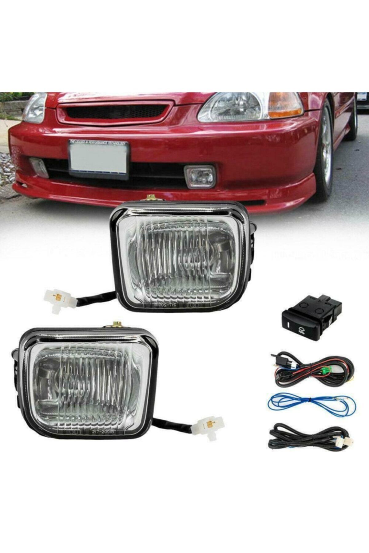 Araba Alışveriş Honda Oto Aksesuar Civic 1996-1998 Uyumlu Ön Tampon Sis Lambası