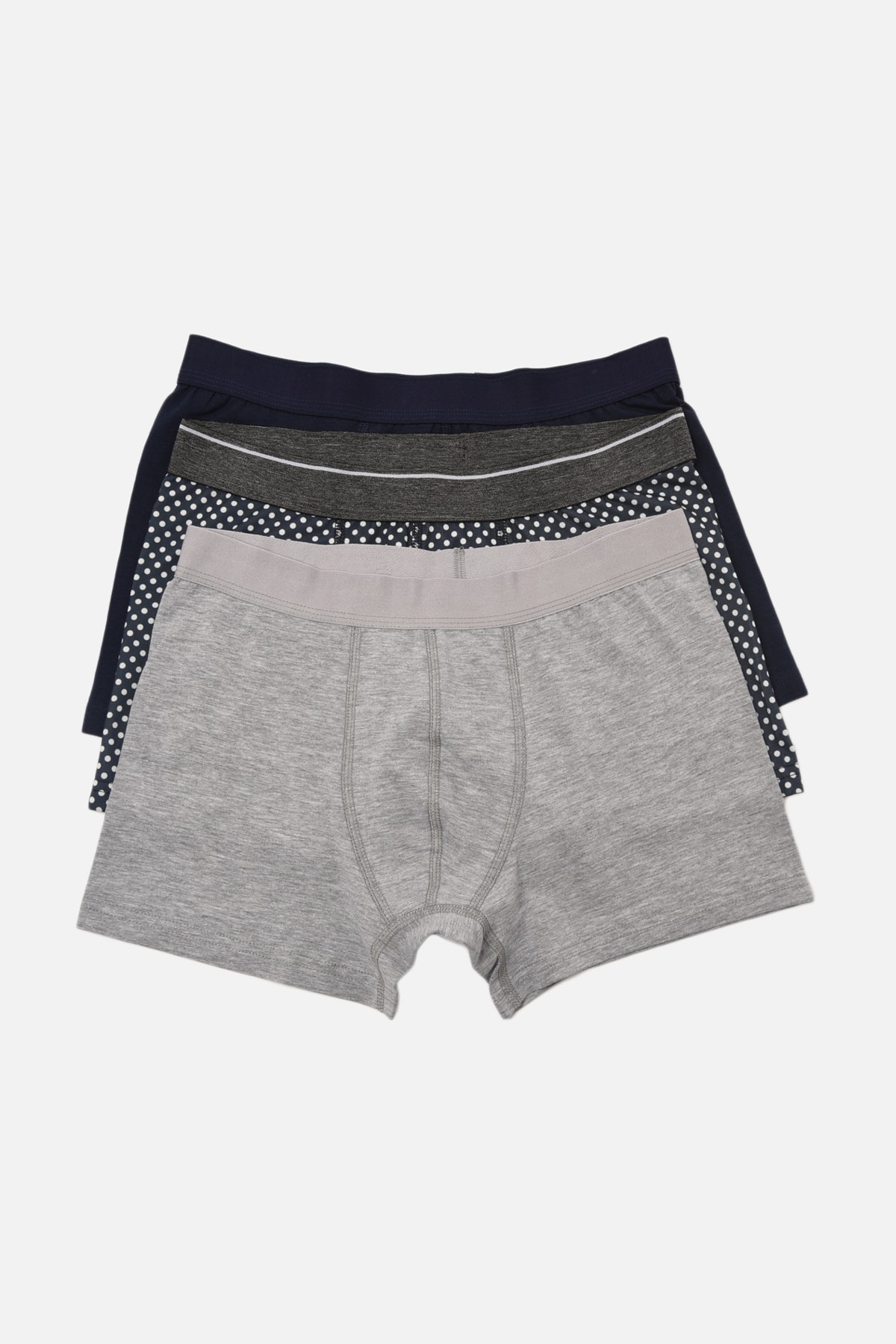 TRENDYOL MAN Çok Renkli Erkek 3'lü Paket Boxer TMNAW22BX0051