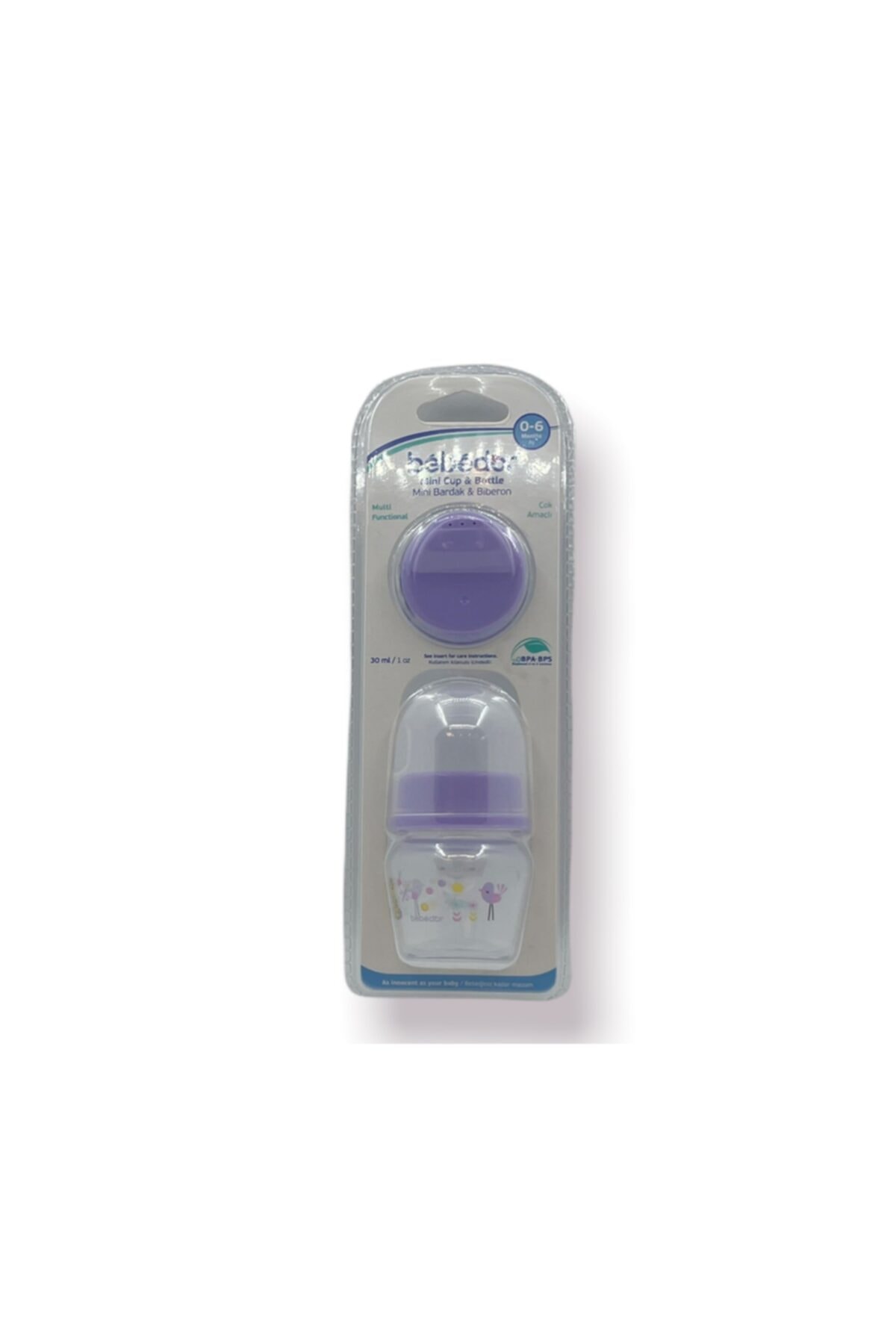 Bebedor Mini Bardak - Biberon 0-6 Ay 30 Ml - Mor
